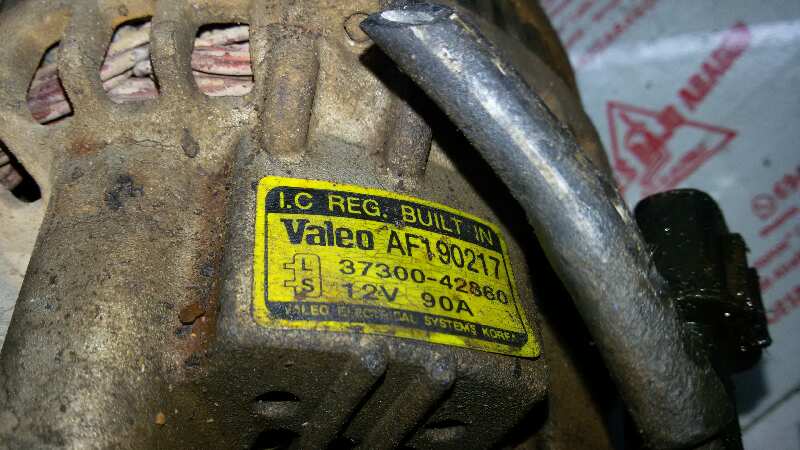 ALTERNADOR HYUNDAI TERRACAN D4BH