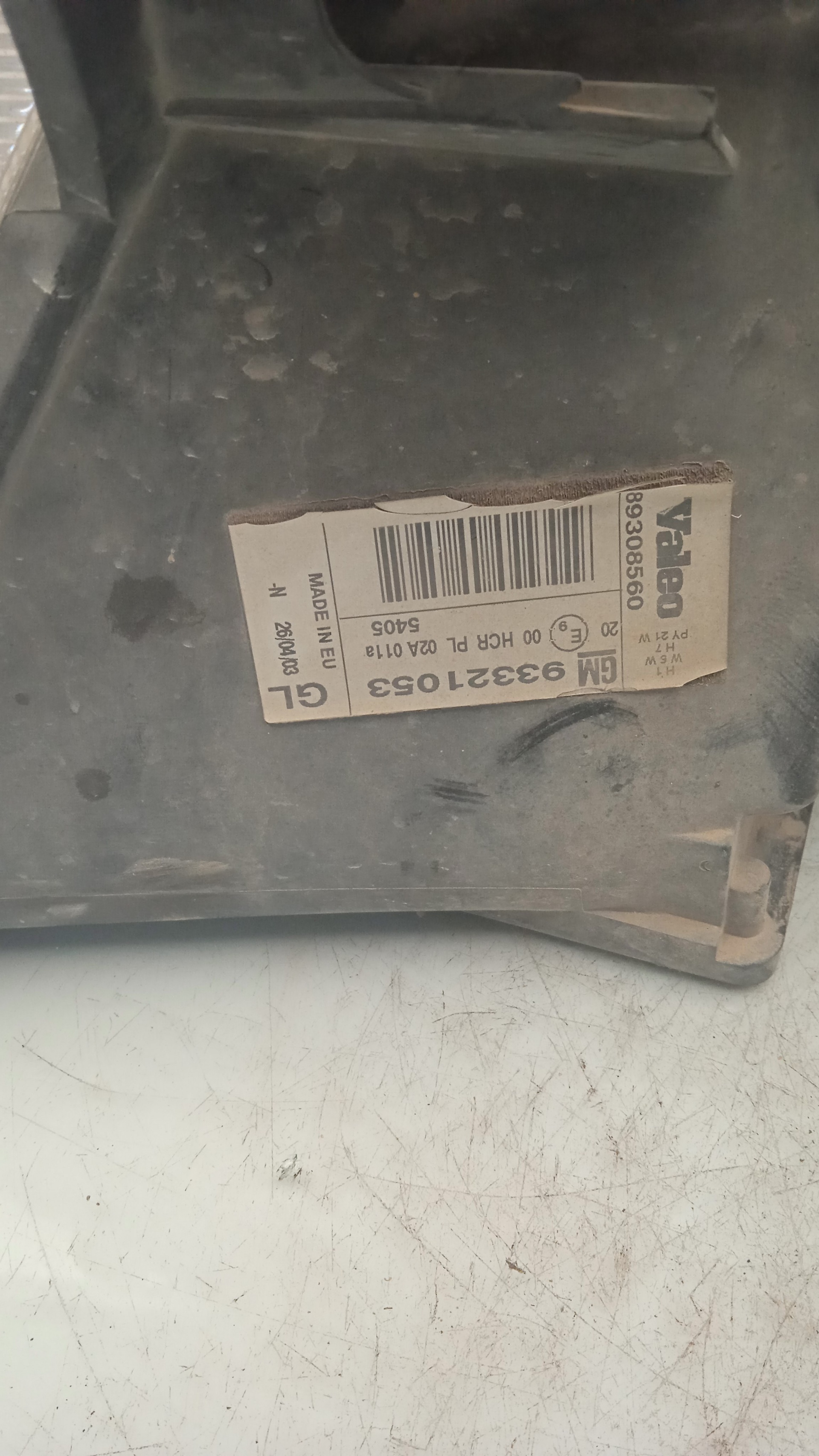 FARO DERECHO OPEL MERIVA Z16XE