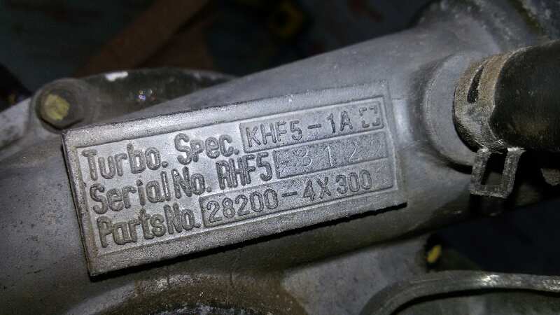 TURBOCOMPRESOR KIA CARNIVAL J3