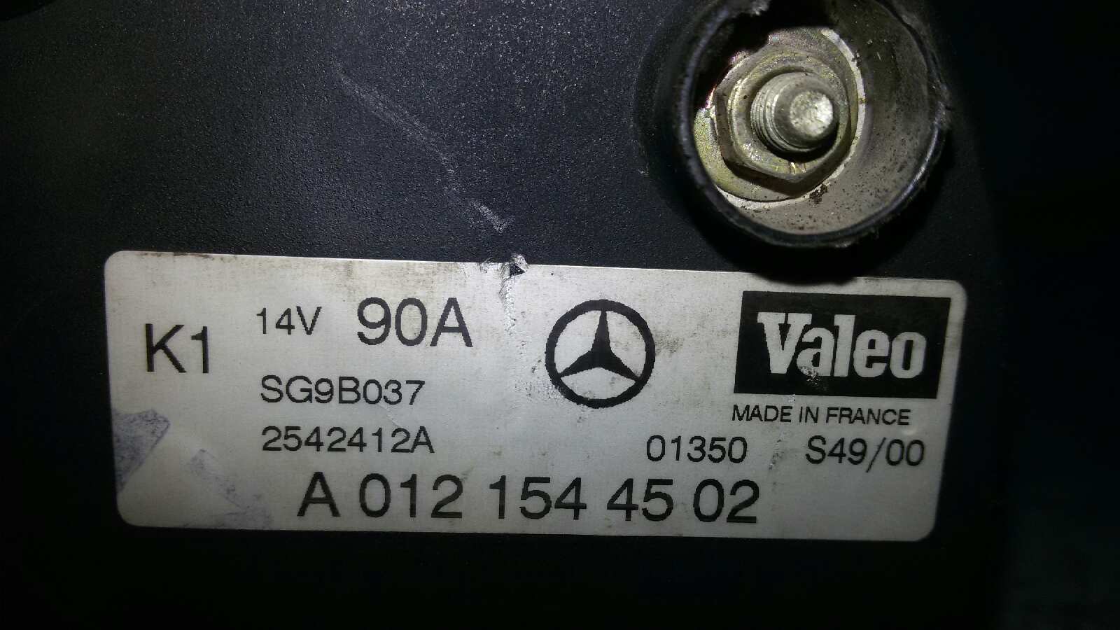 ALTERNADOR MERCEDES-BENZ CLASE A M166940