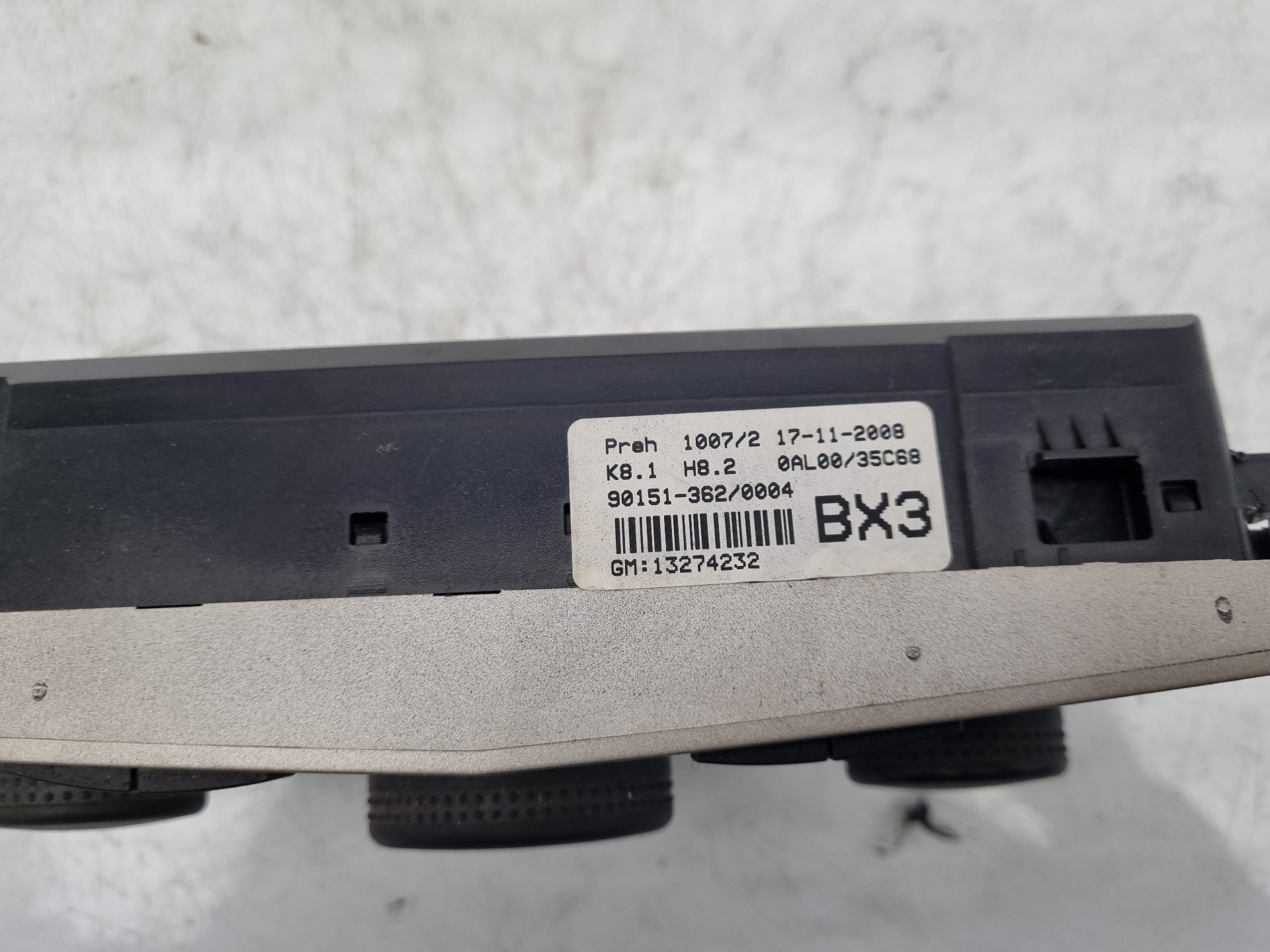 MANDO CLIMATIZADOR OPEL ASTRA GTC Z16XER