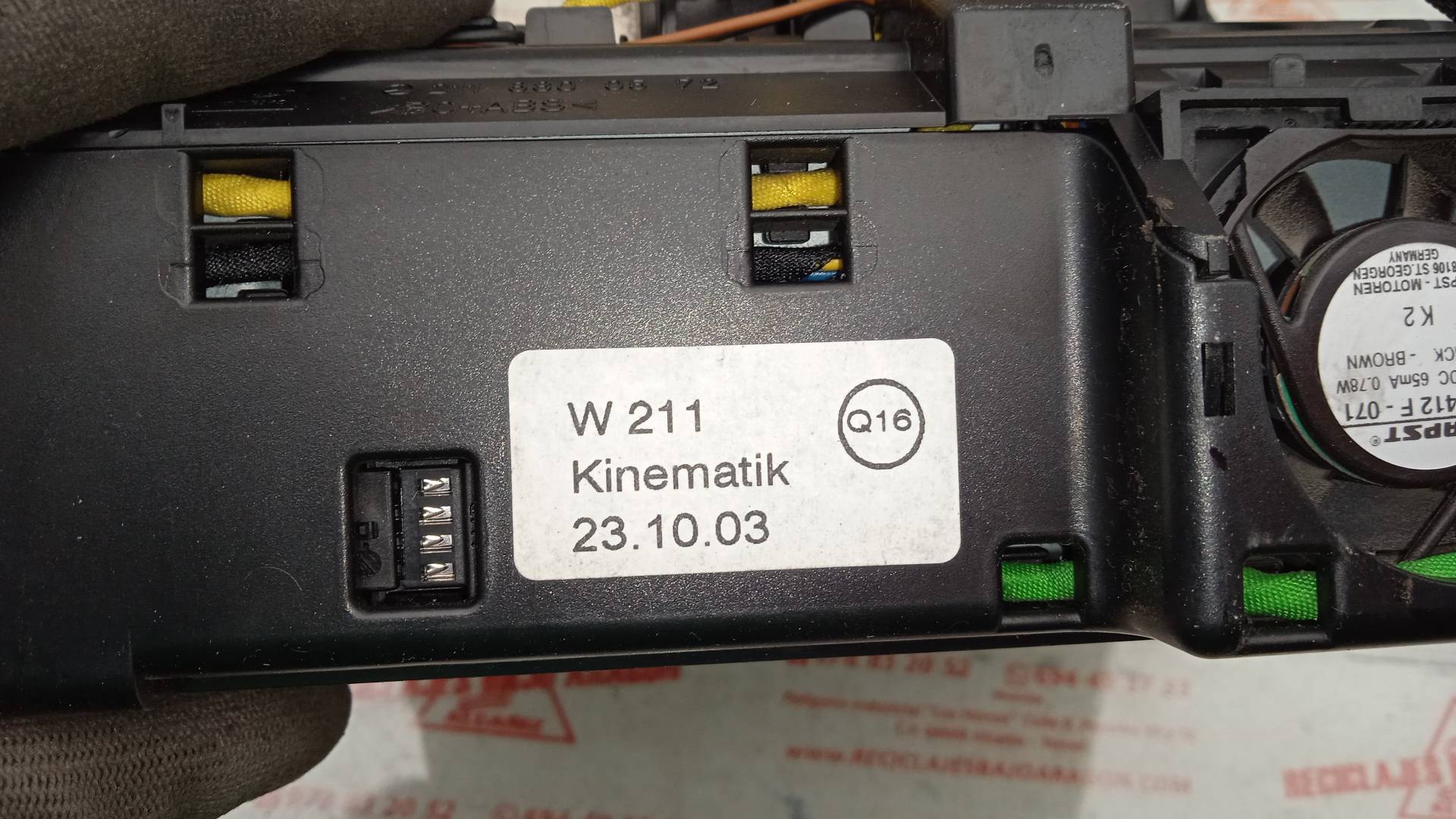 WARNING MERCEDES-BENZ CLASE E 647961