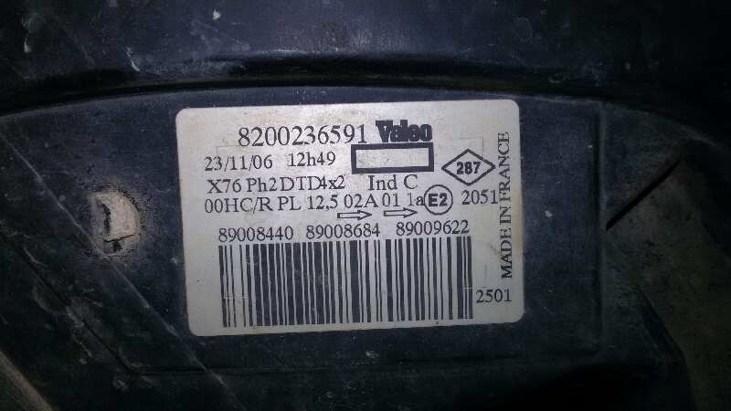 FARO DERECHO NISSAN KUBISTAR K9K B7