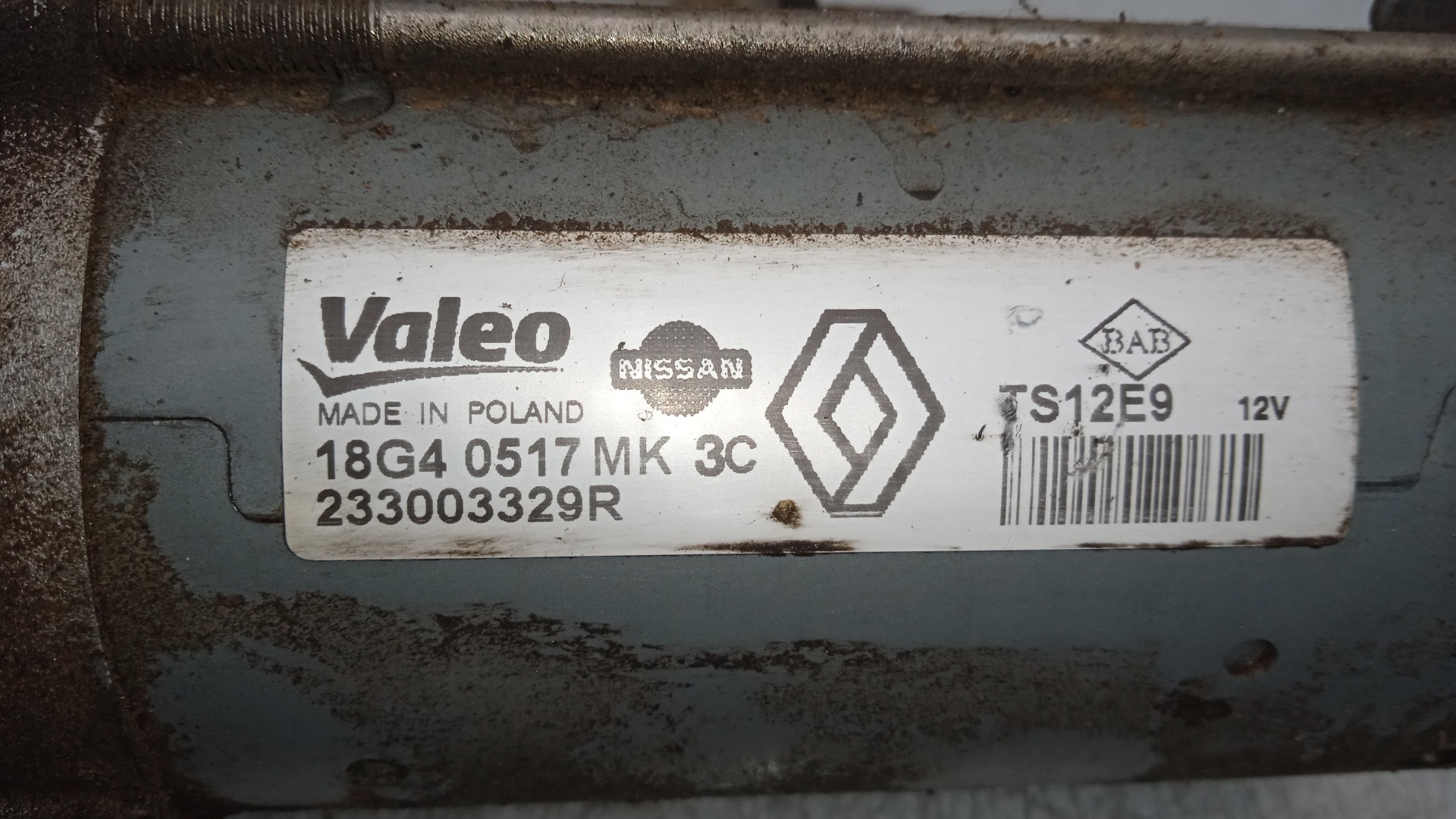 MOTOR ARRANQUE DACIA DOKKER 