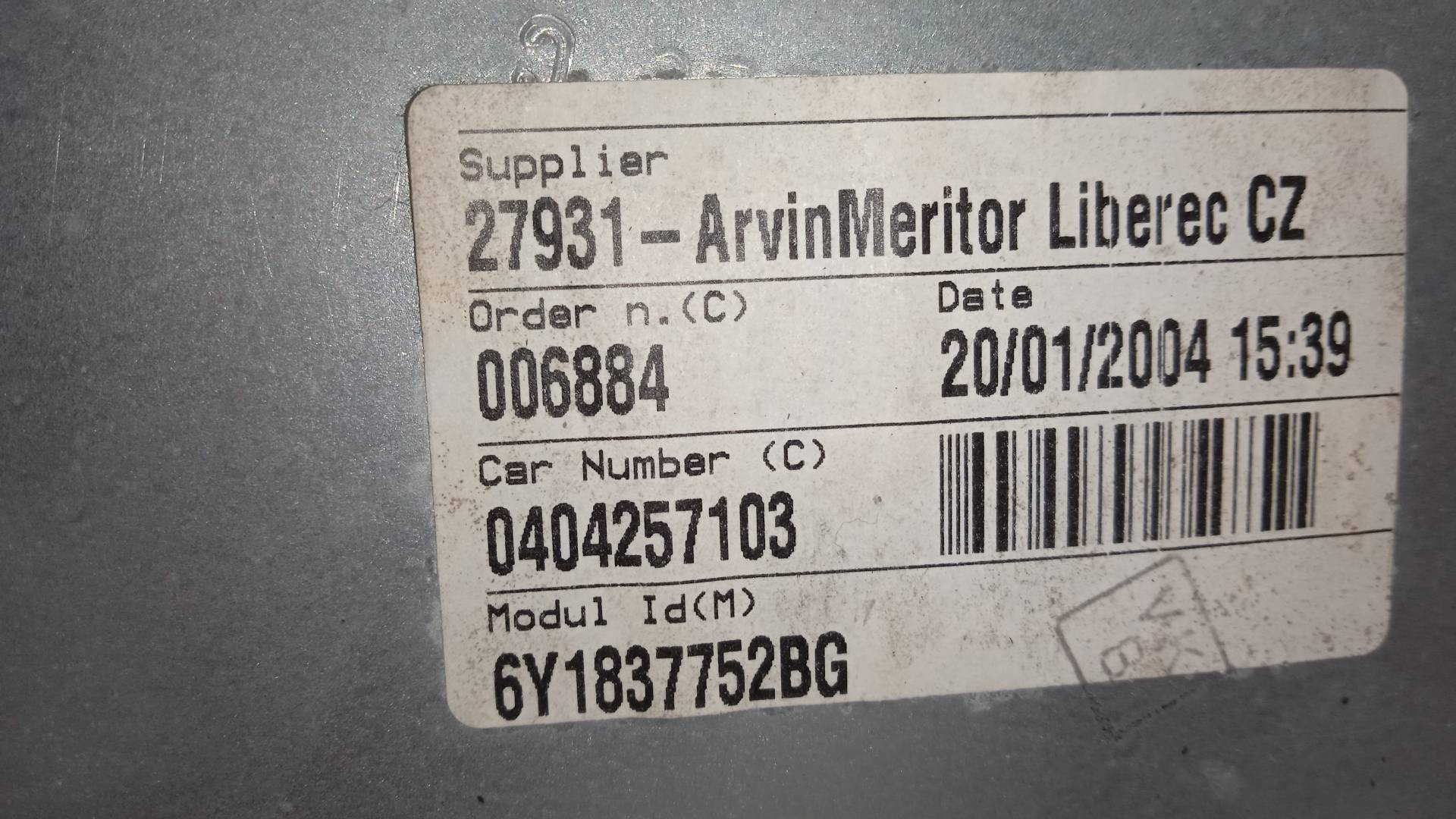 ELEVALUNAS DELANTERO DERECHO SKODA FABIA AZQ