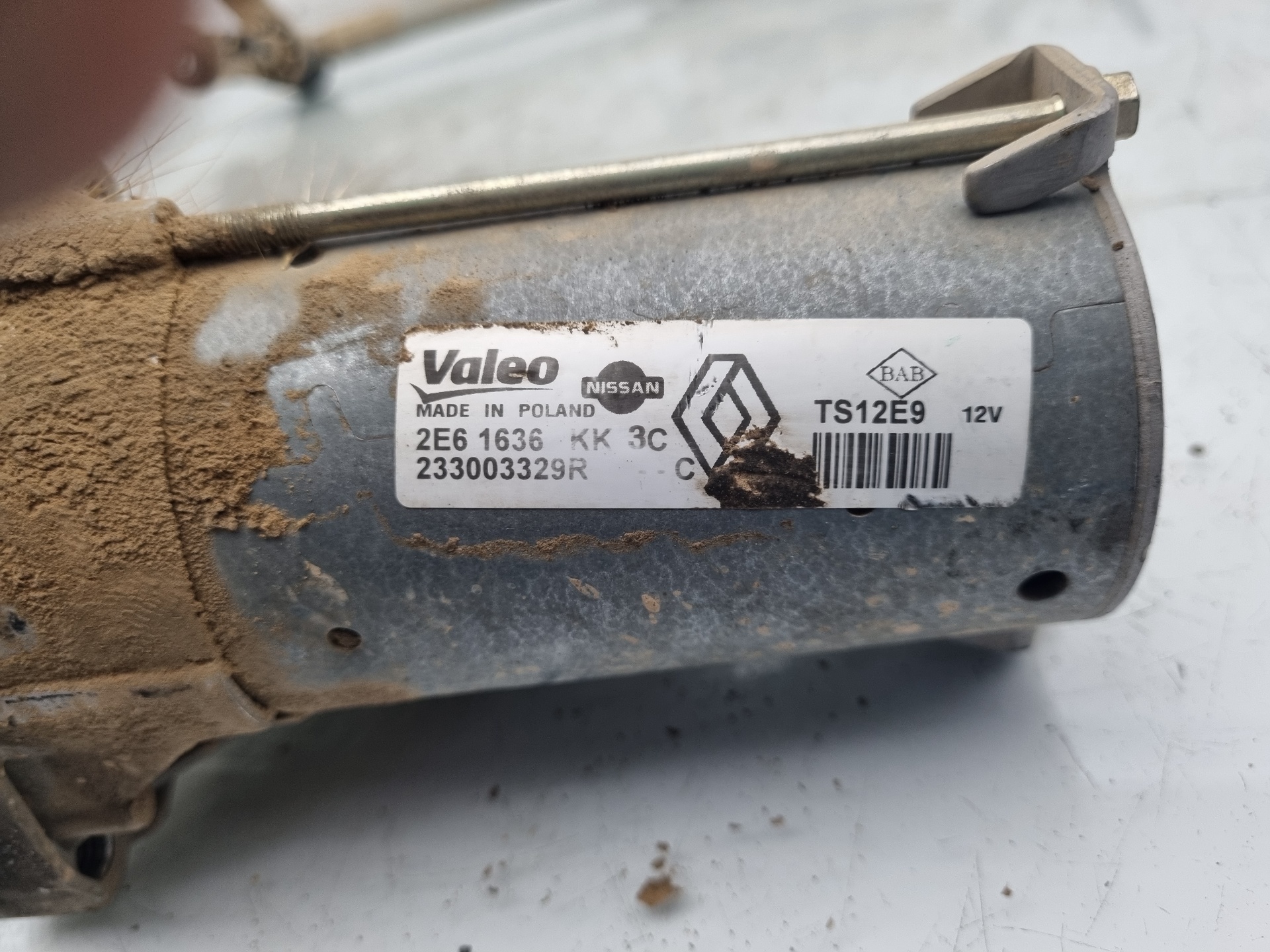 MOTOR ARRANQUE DACIA DOKKER K9K C6