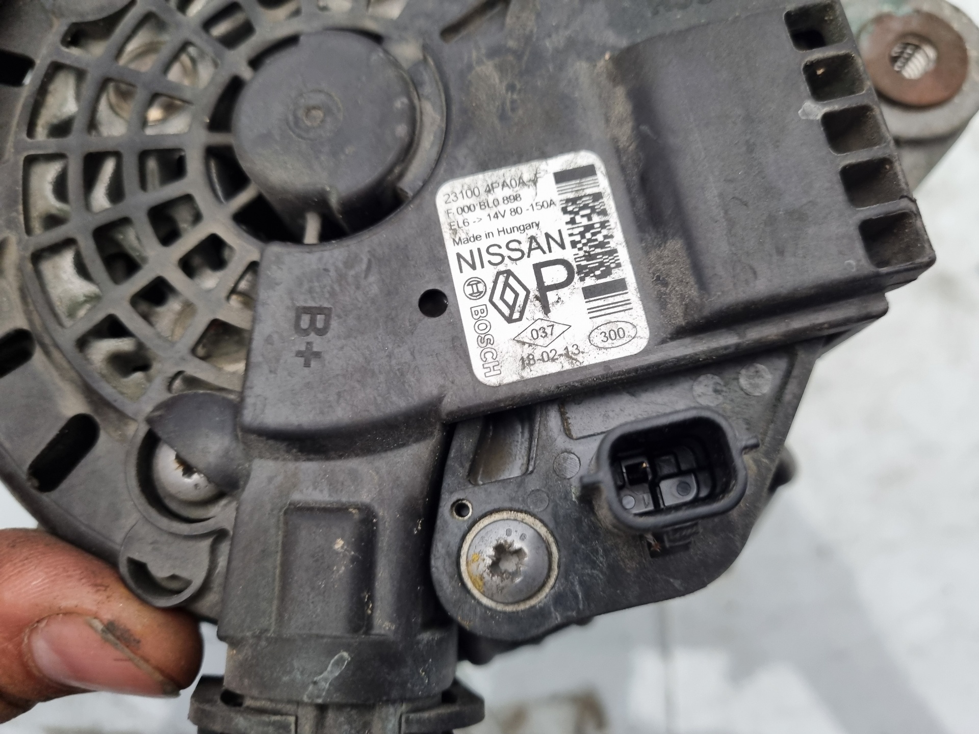 ALTERNADOR RENAULT KADJAR MR16