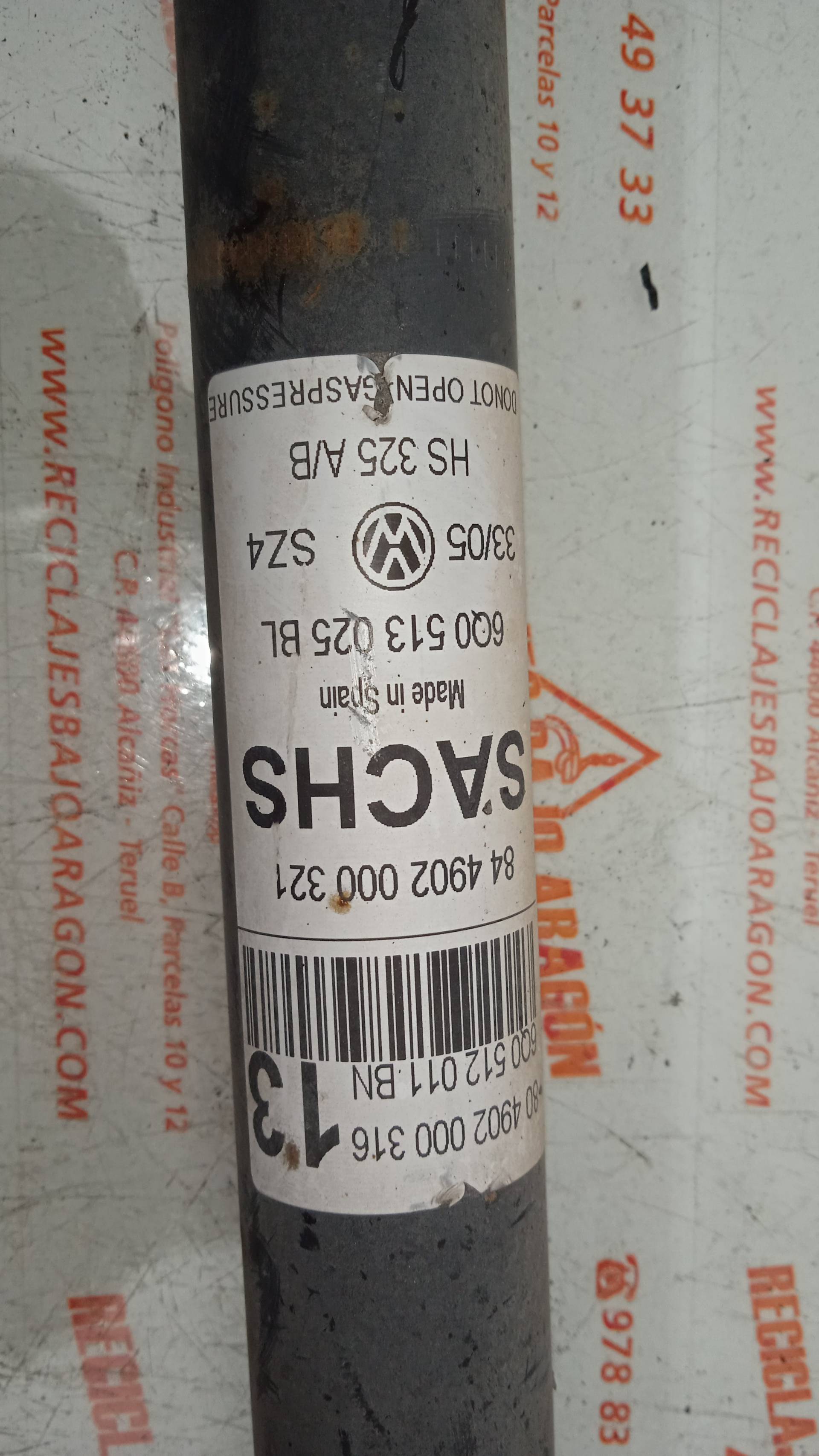 JUEGO AMORTIGUADORES TRASERO VOLKSWAGEN POLO BKY