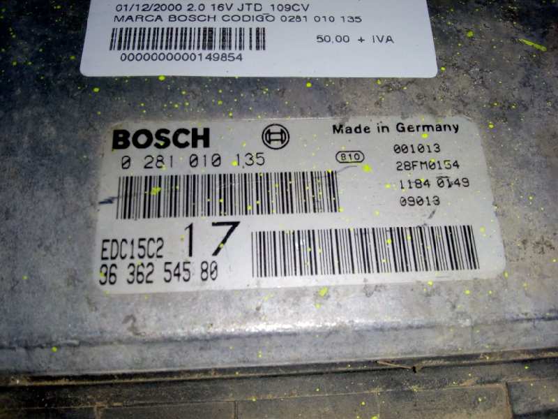 CENTRALITA MOTOR UCE FIAT SCUDO RHZ