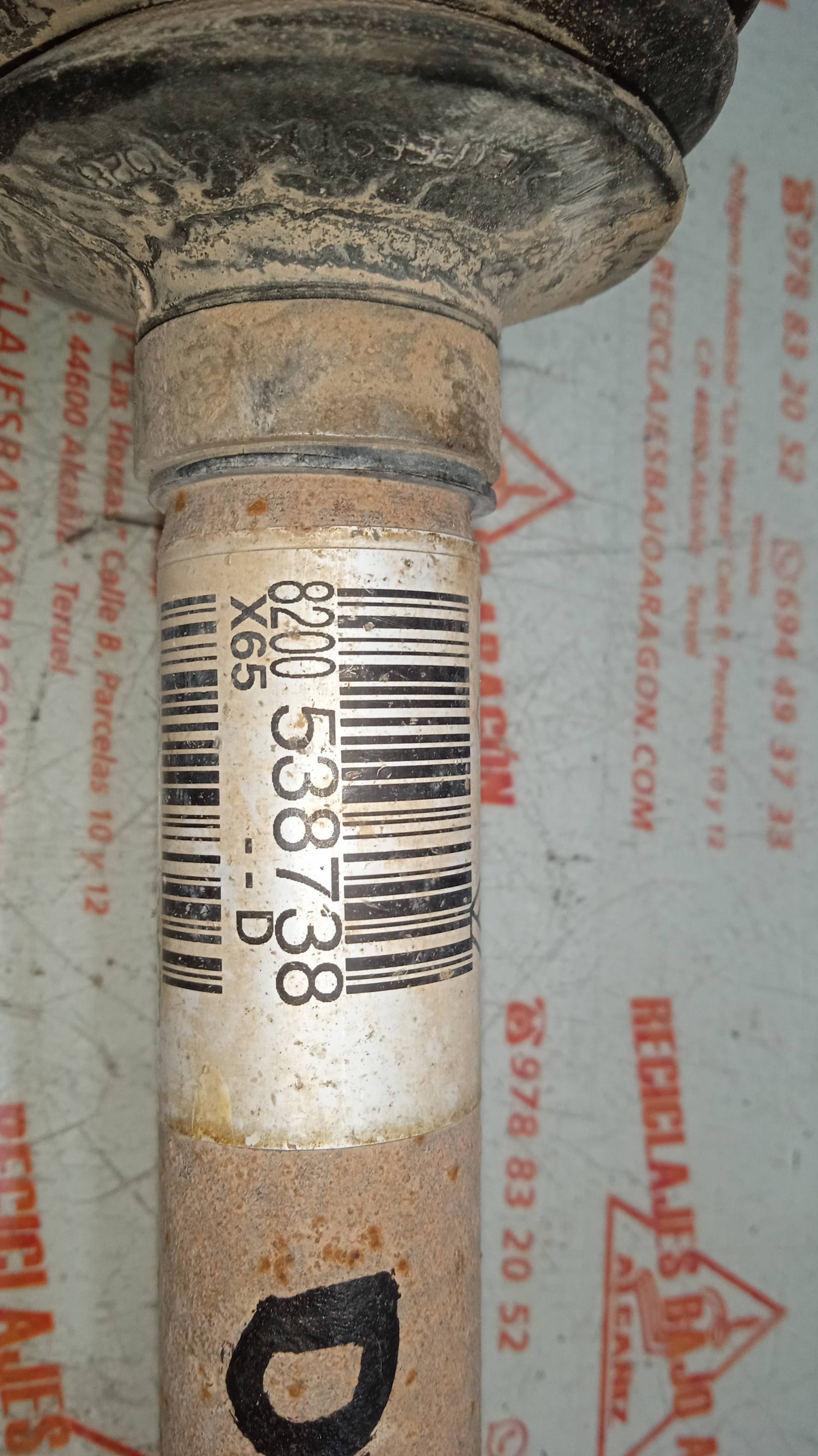 TRANSMISION DELANTERA DERECHA RENAULT CLIO K9K 17