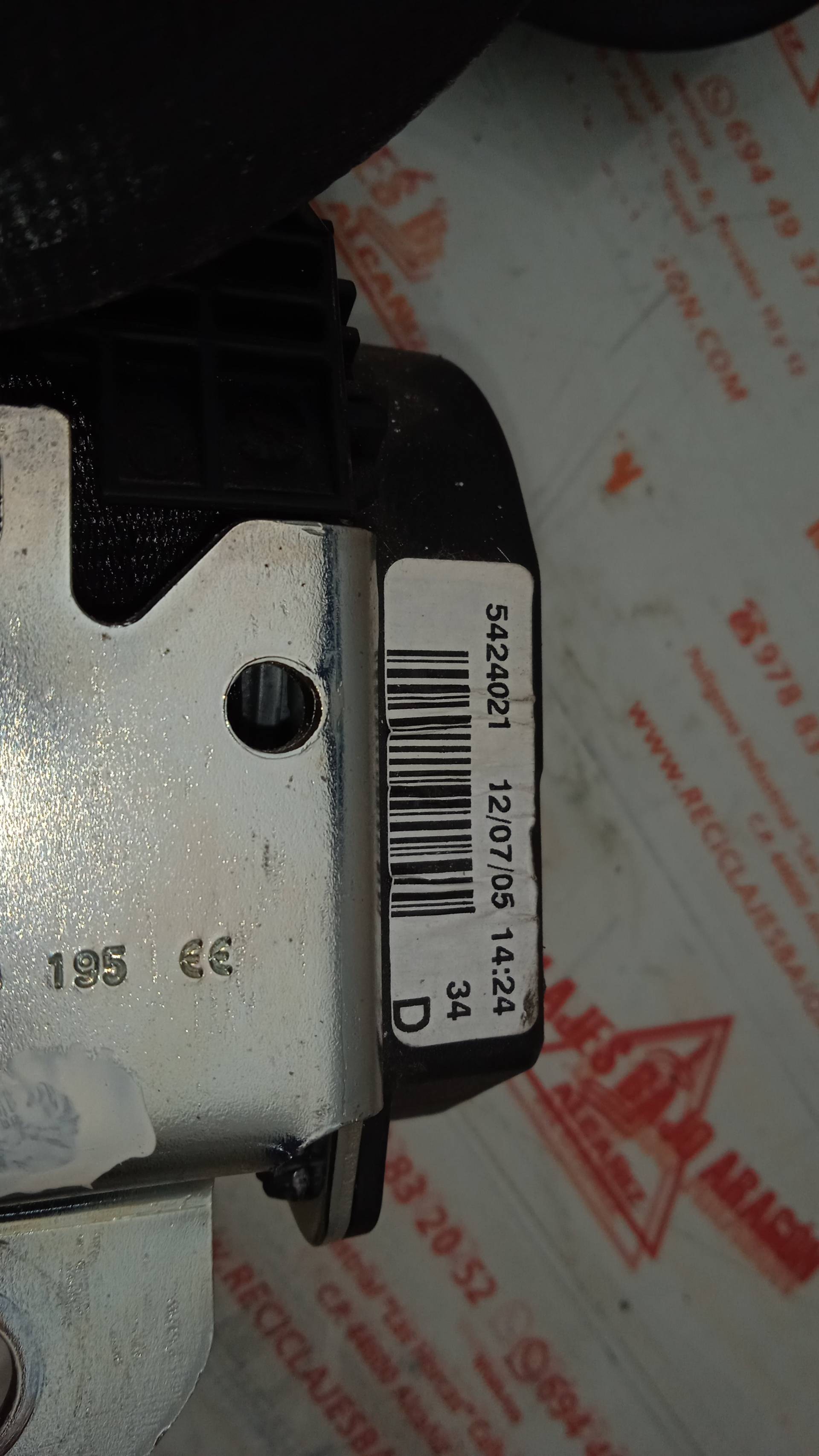 CINTURON SEGURIDAD DEL. DCHO. VOLKSWAGEN POLO BKY