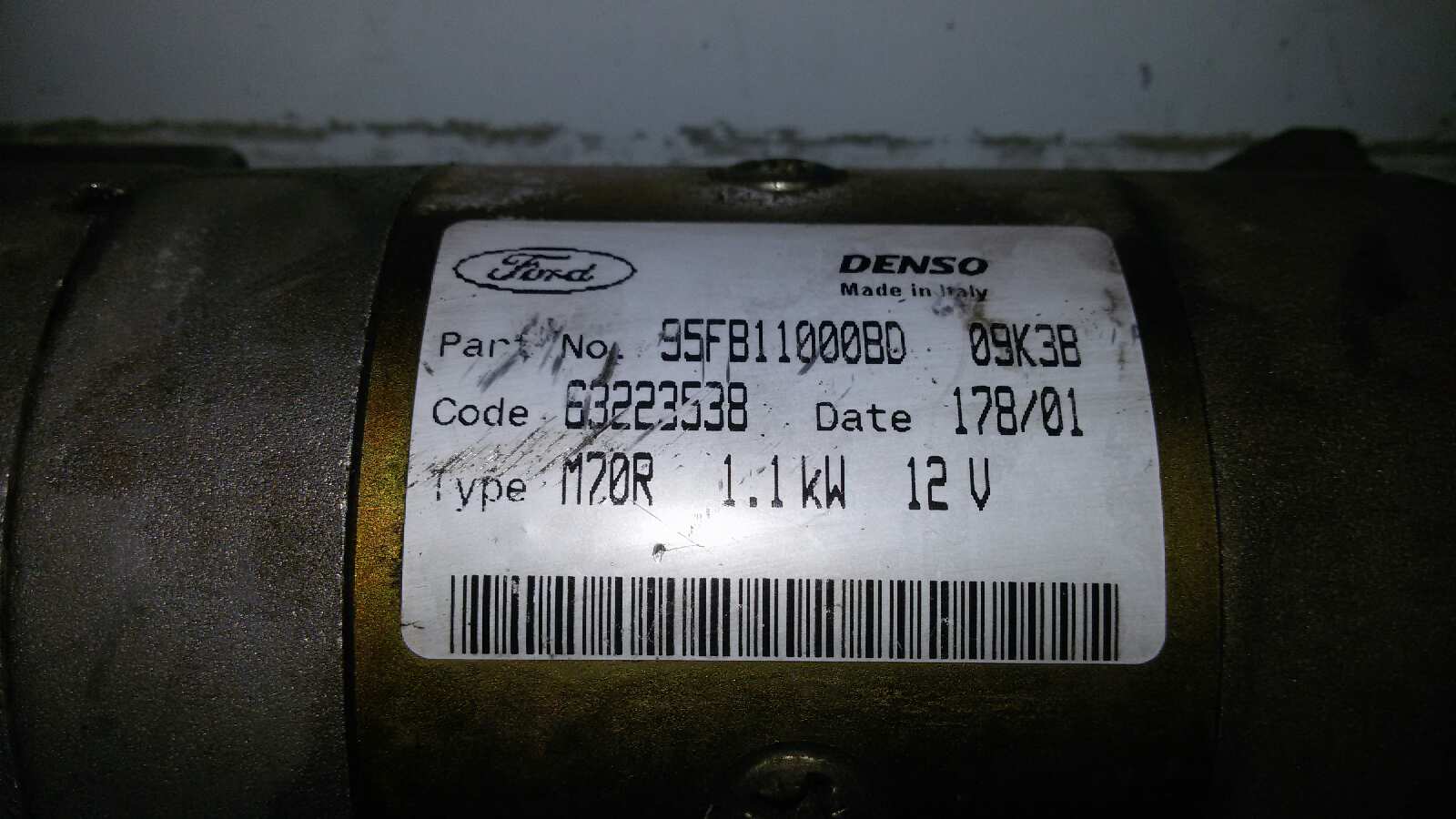 MOTOR ARRANQUE FORD FIESTA J4R