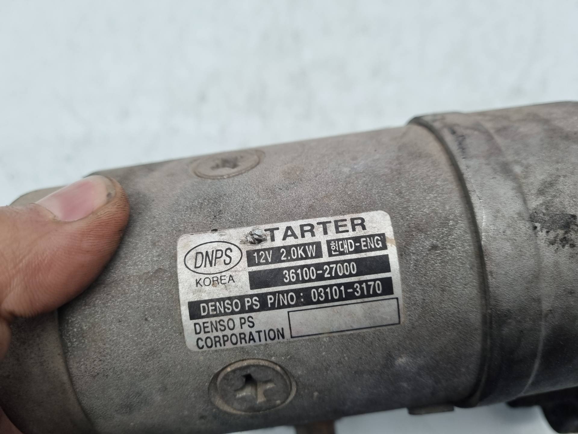 MOTOR ARRANQUE KIA CERATO D4EA