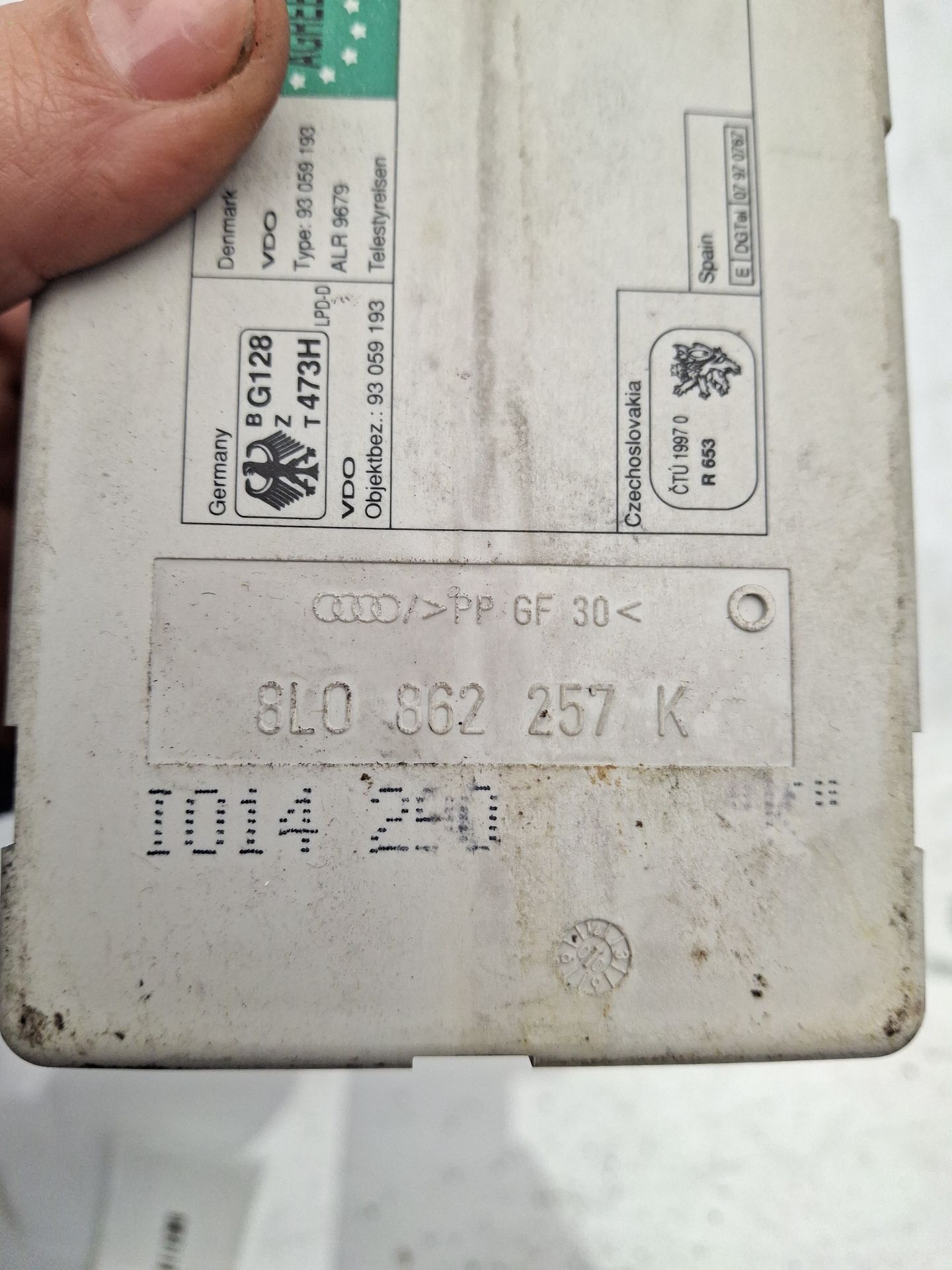  AUDI A3 (8L1) 1.9 TDI