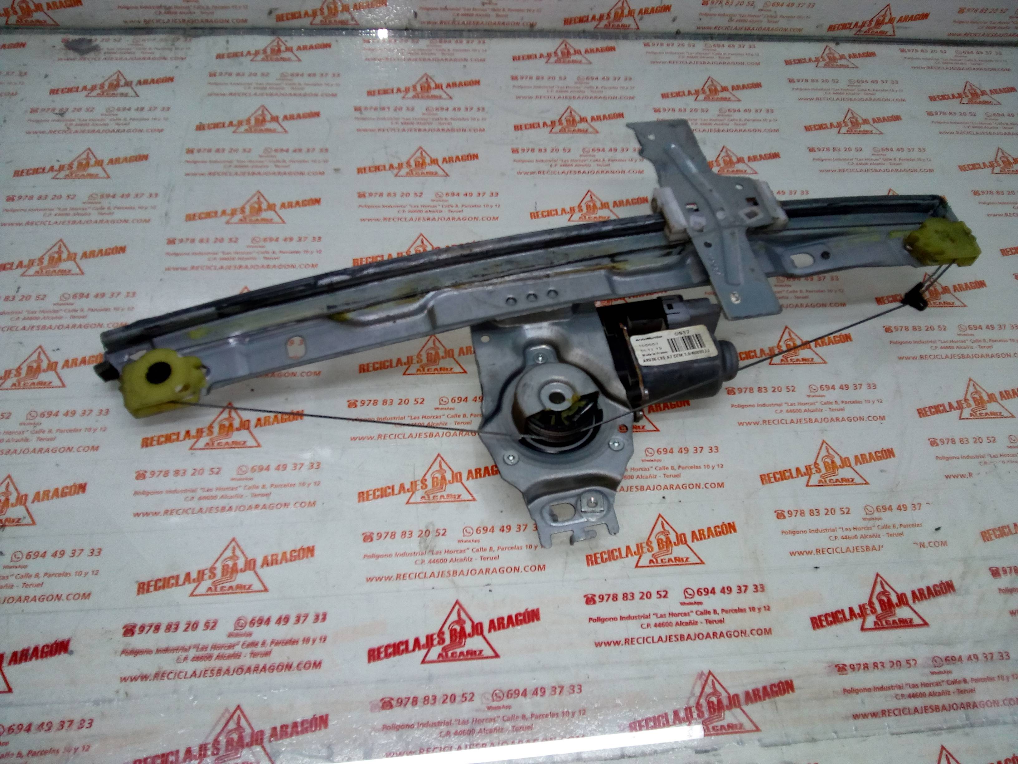 ELEVALUNAS DELANTERO IZQUIERDO PEUGEOT 207/207+ KFV