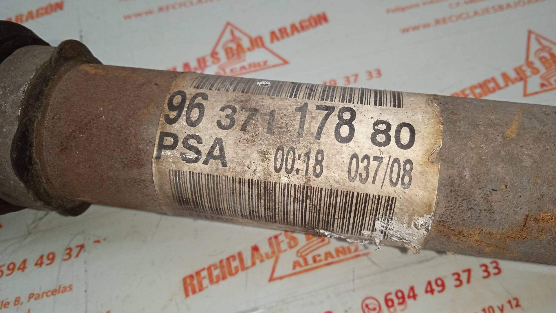 TRANSMISION DELANTERA DERECHA CITROEN C4 9HZ