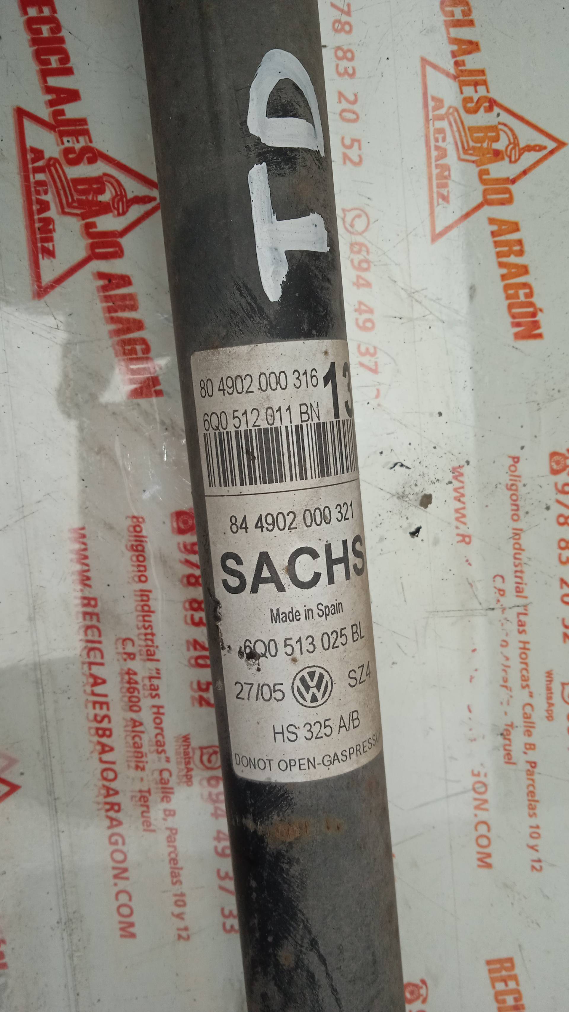 JUEGO AMORTIGUADORES TRASERO VOLKSWAGEN POLO BKY