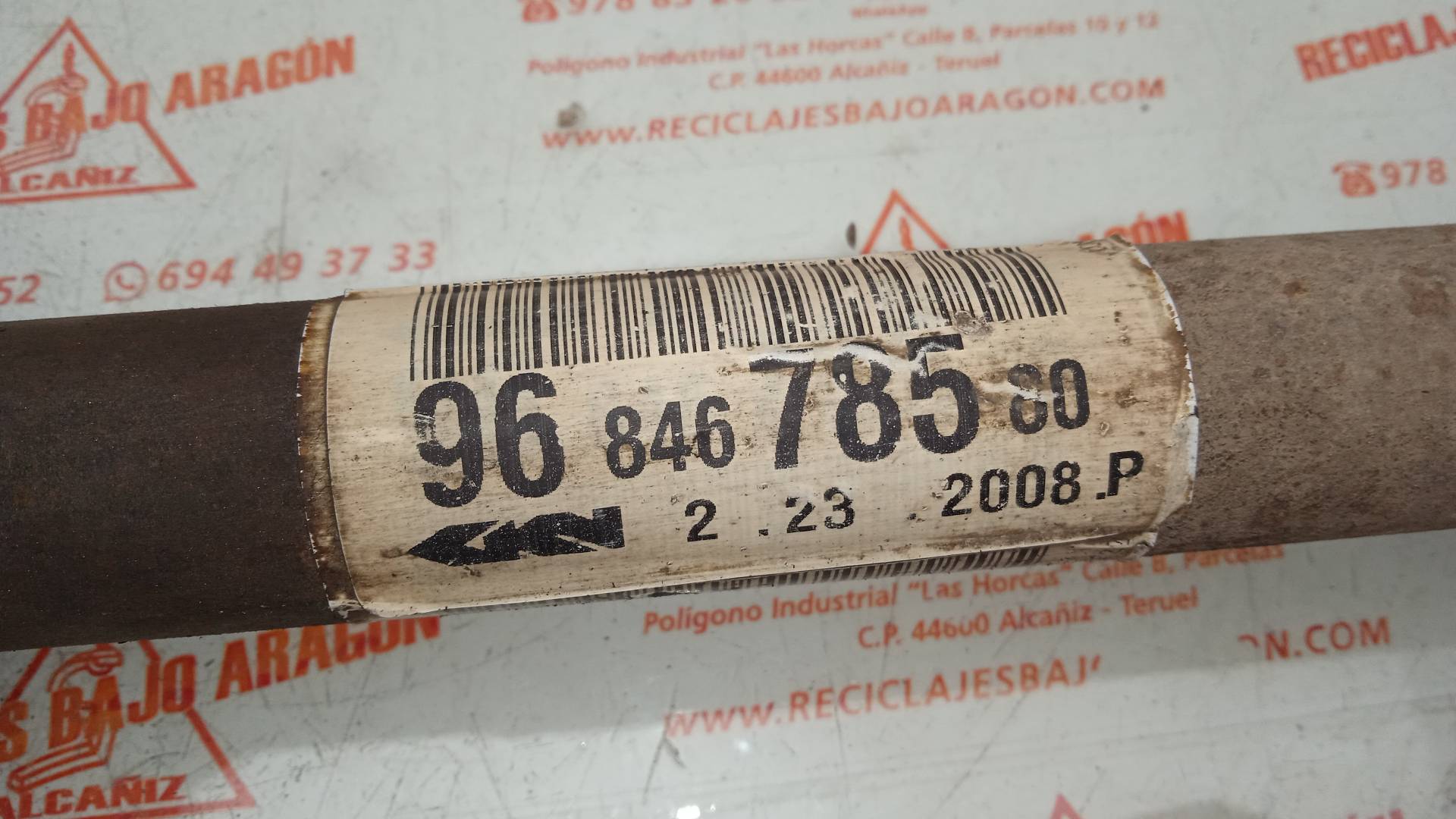 TRANSMISION DELANTERA DERECHA CITROEN C2 8HZ