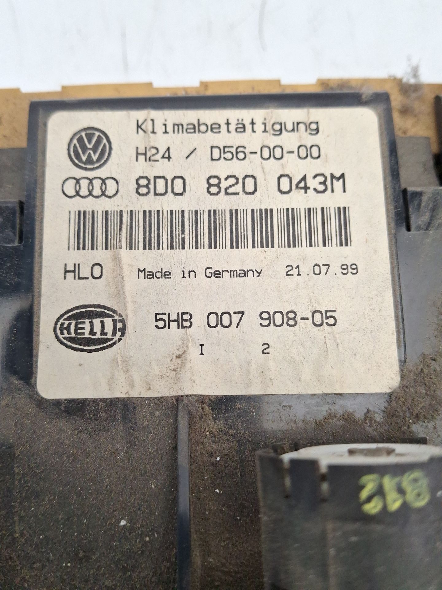 MANDO CALEFACCION / AIRE ACONDICIONADO AUDI A4 