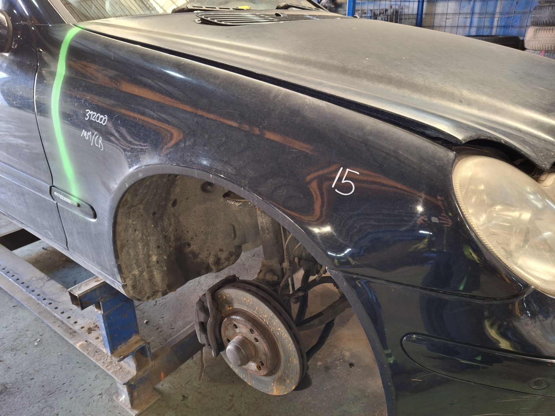 ALETA DELANTERA DERECHA MERCEDES-BENZ CLASE C OM612962