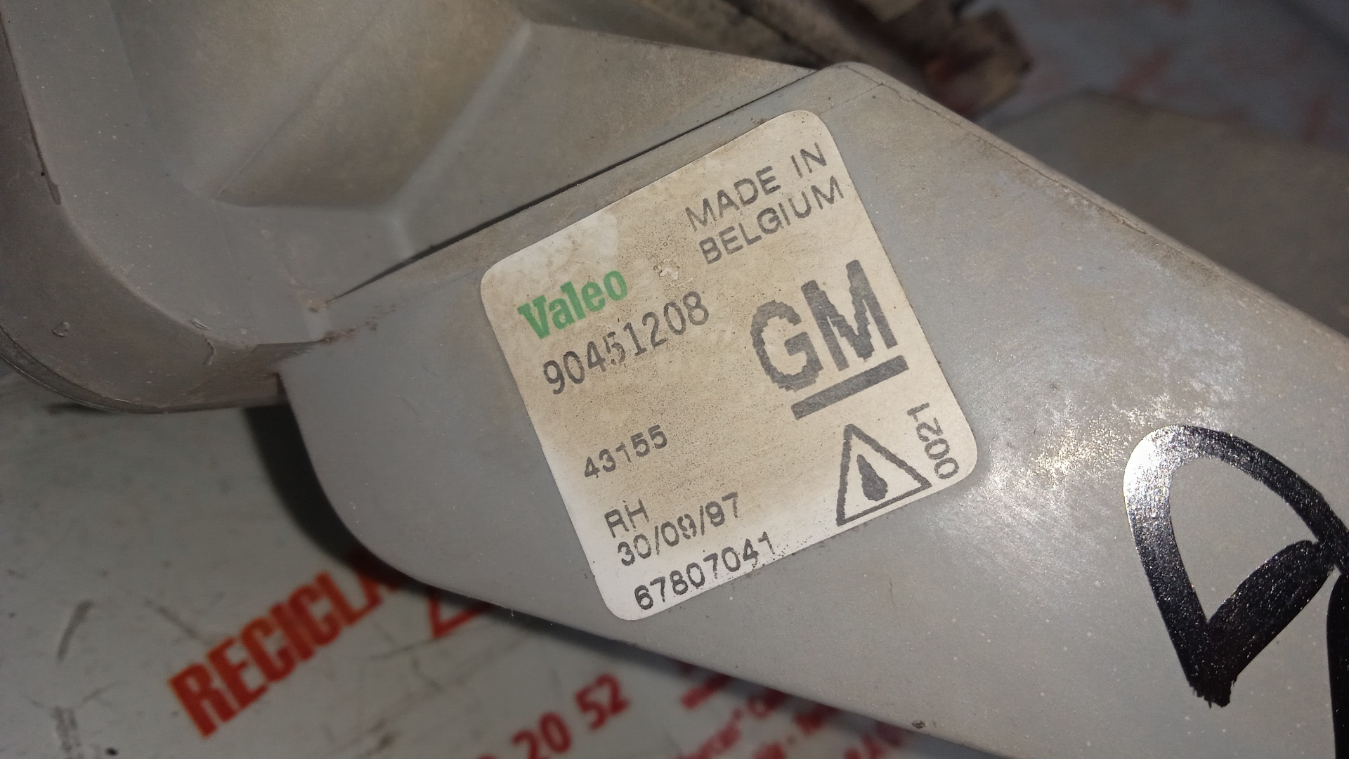 FARO ANTINIEBLA DERECHO OPEL ASTRA X 16 SZR