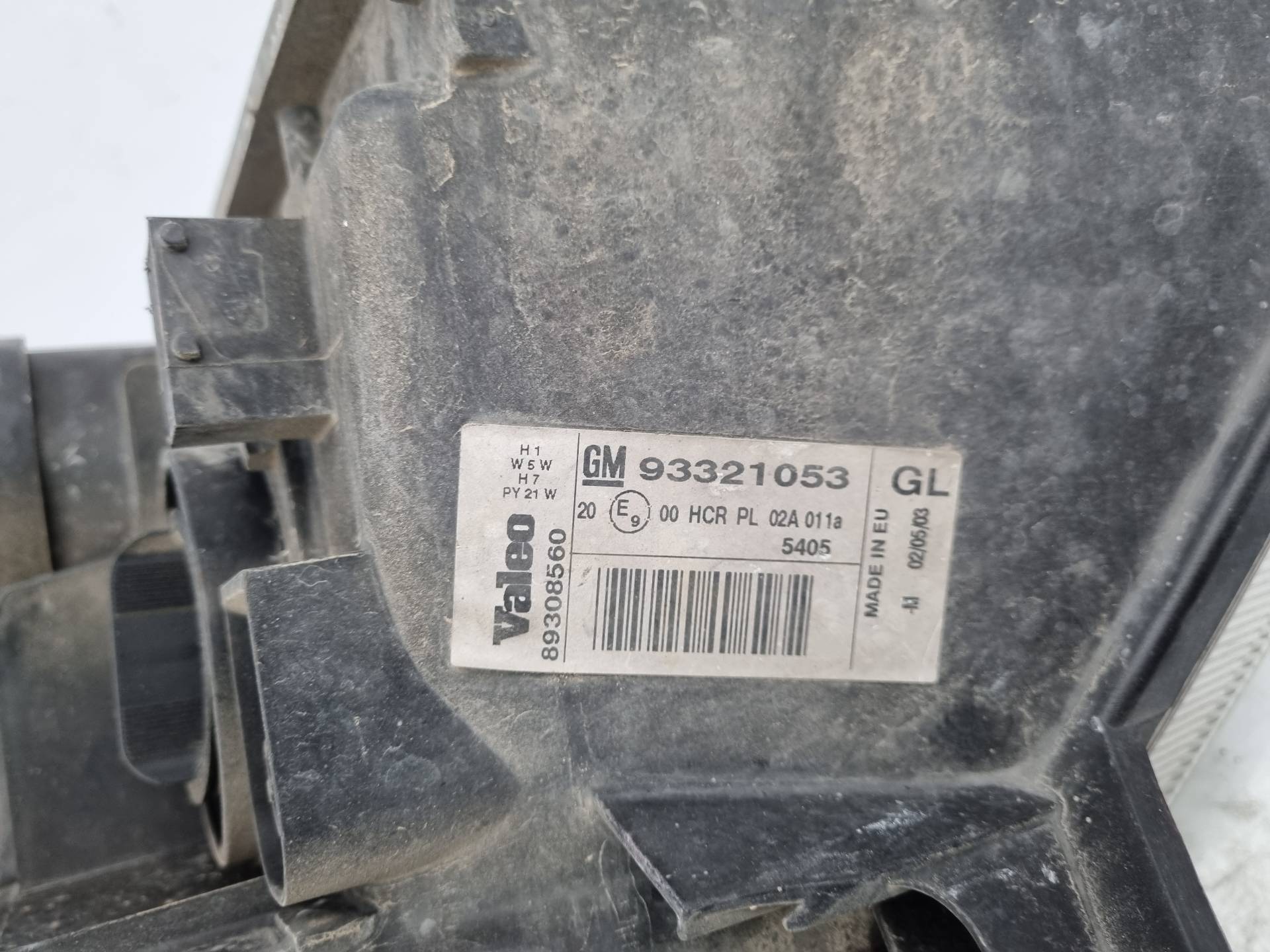 FARO DERECHO OPEL MERIVA Z16XE