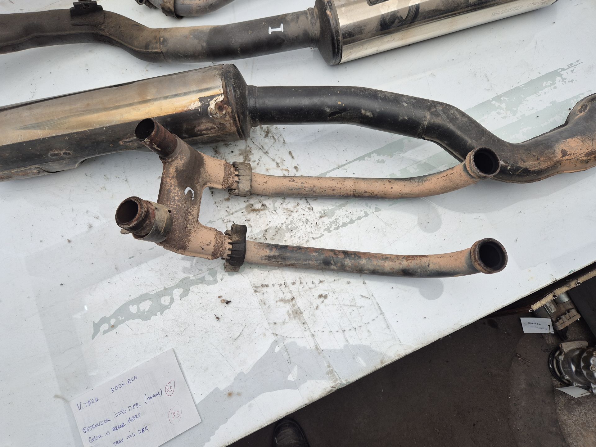 TUBO ESCAPE COMPLETO SUZUKI GSX 