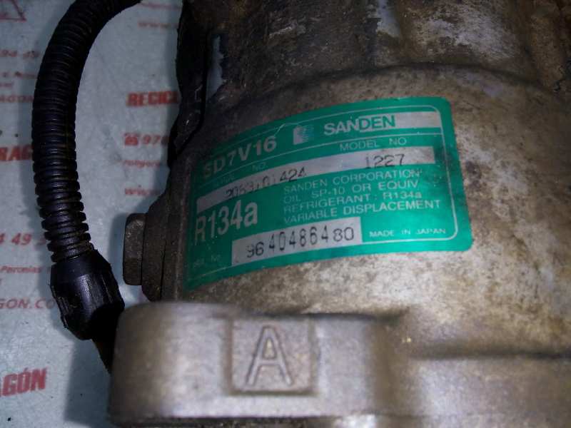 COMPRESOR AIRE ACONDICIONADO CITROEN JUMPY RHZ