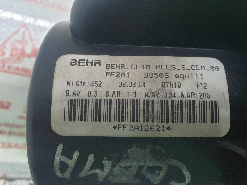 VENTILADOR CALEFACCION CITROEN C4 BERLINA 9HY
