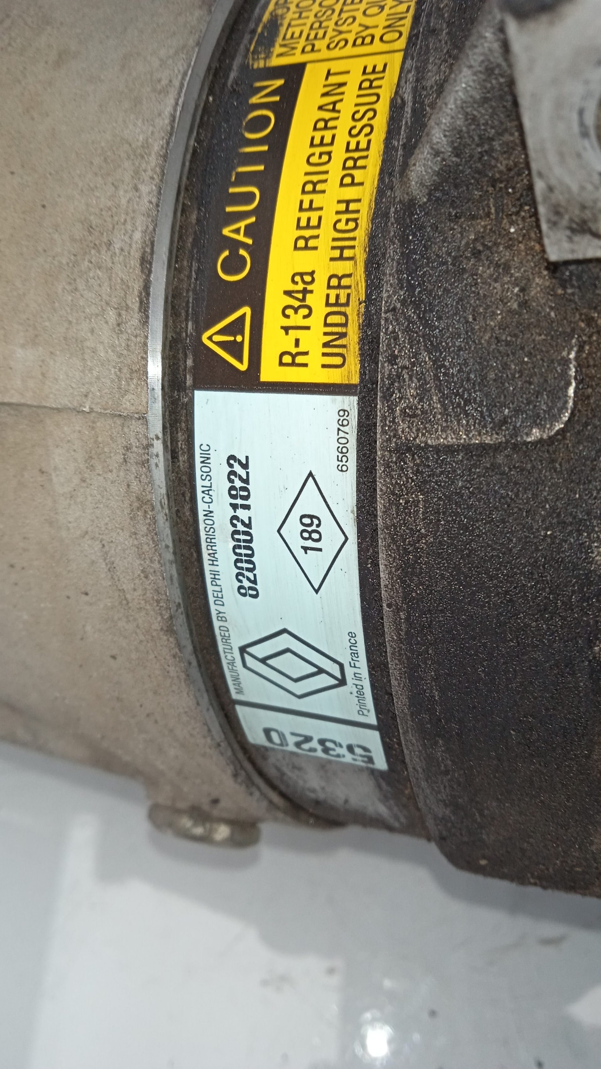 COMPRESOR AIRE ACONDICIONADO RENAULT LAGUNA F9Q C7