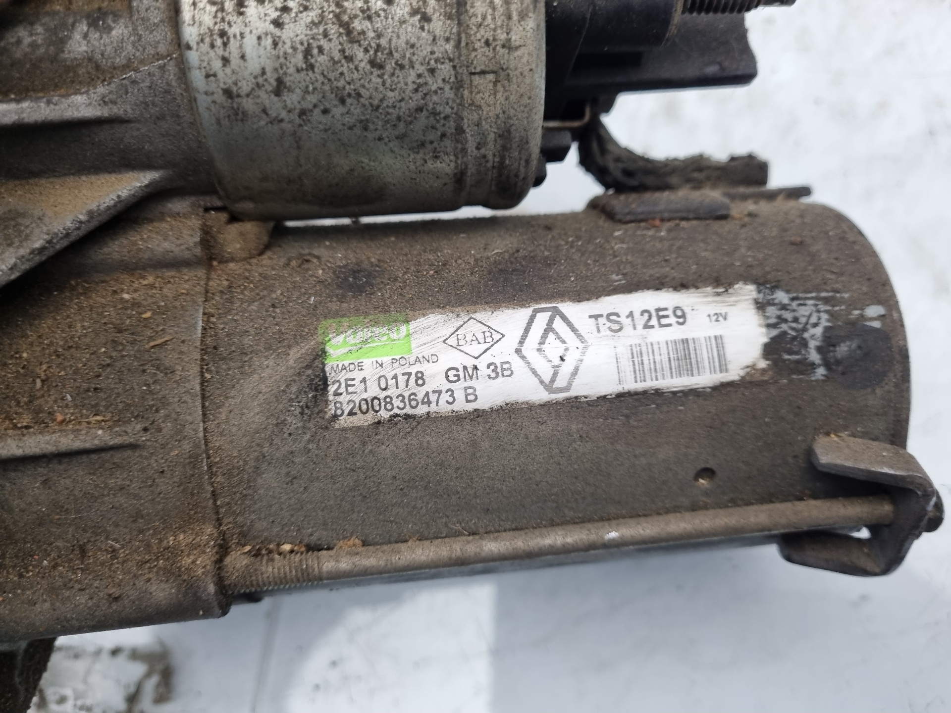 MOTOR ARRANQUE DACIA SANDERO K9K E8