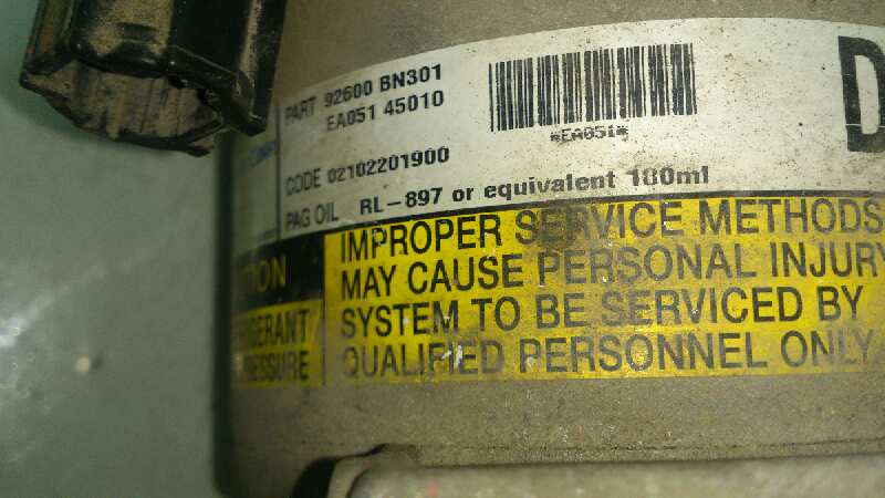 COMPRESOR AIRE ACONDICIONADO NISSAN PRIMERA YD22