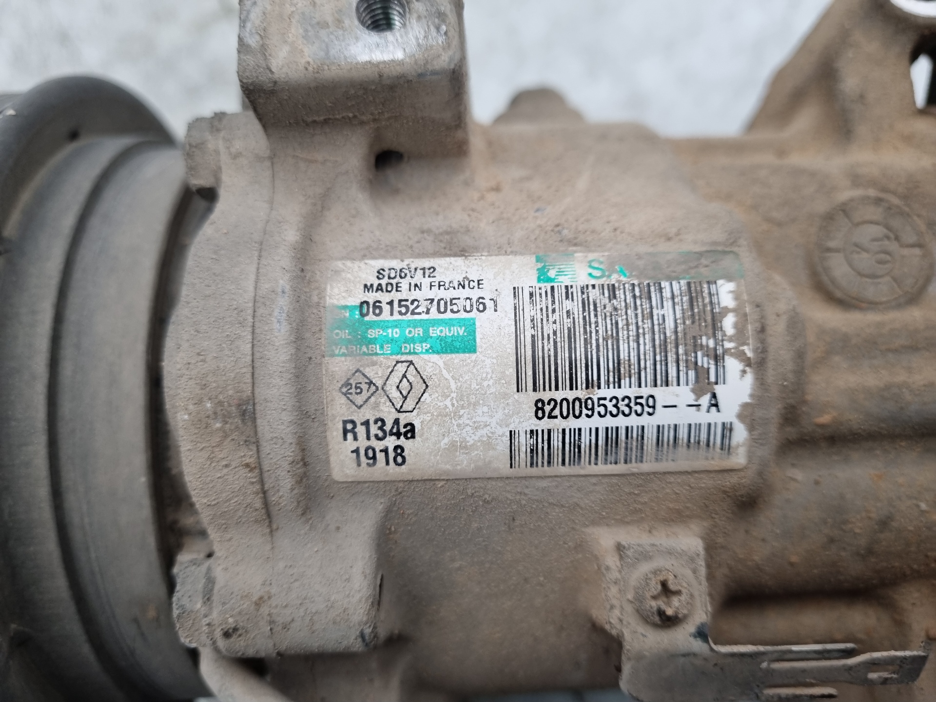 COMPRESOR AIRE ACONDICIONADO RENAULT TWINGO K9K 17