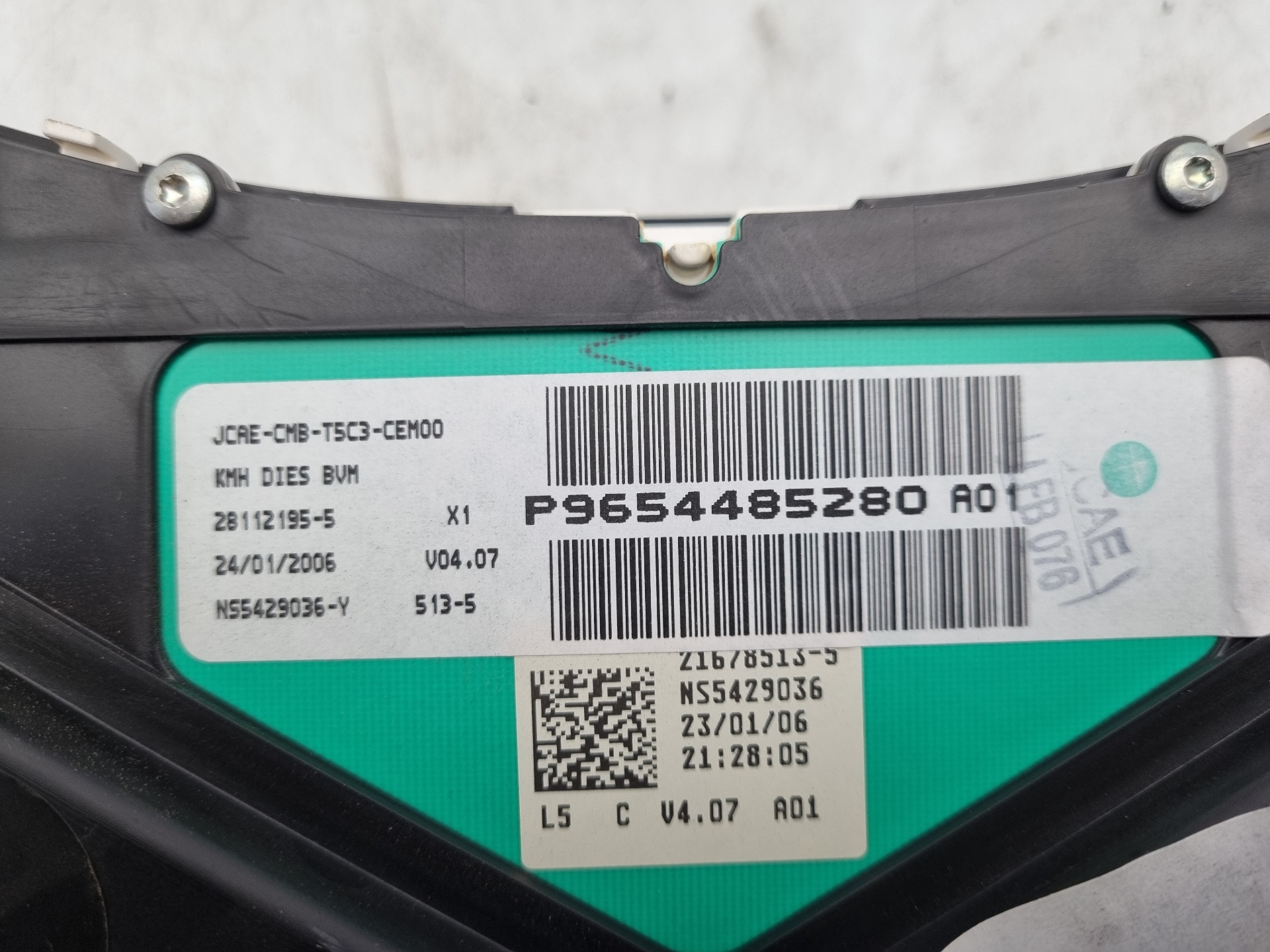 CUADRO INSTRUMENTOS PEUGEOT 307 BREAK/SW (S2) 9HZ