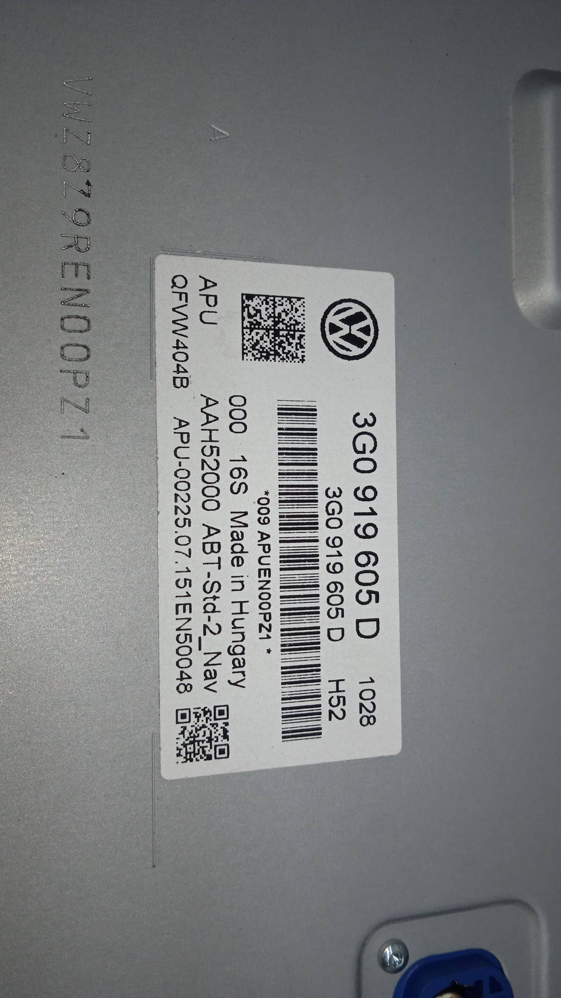 PANTALLA MULTIFUNCION VOLKSWAGEN PASSAT DCZ