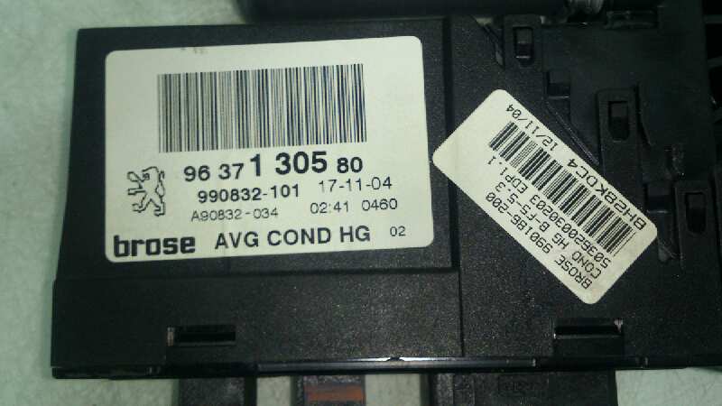 ELEVALUNAS DELANTERO IZQUIERDO PEUGEOT 307 RHRDW10BTED4