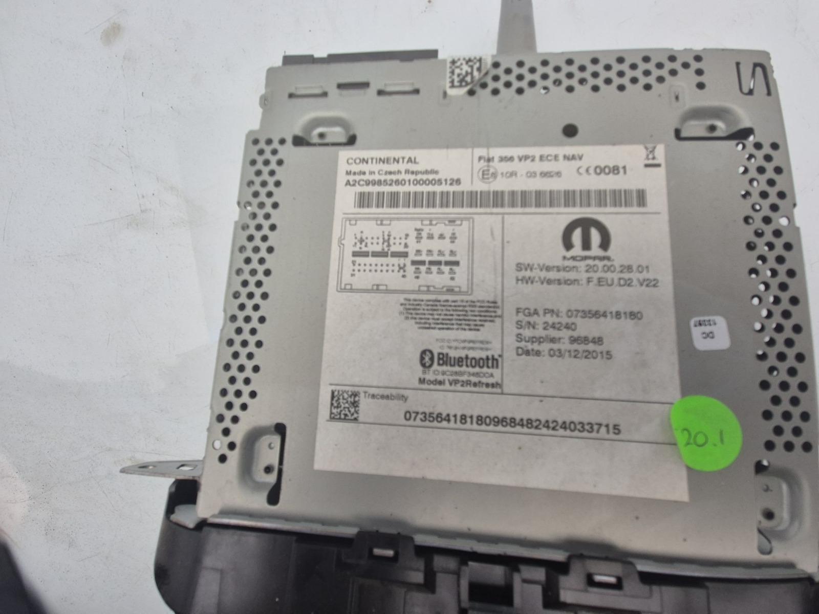 SISTEMA NAVEGACION GPS FIAT TIPO 