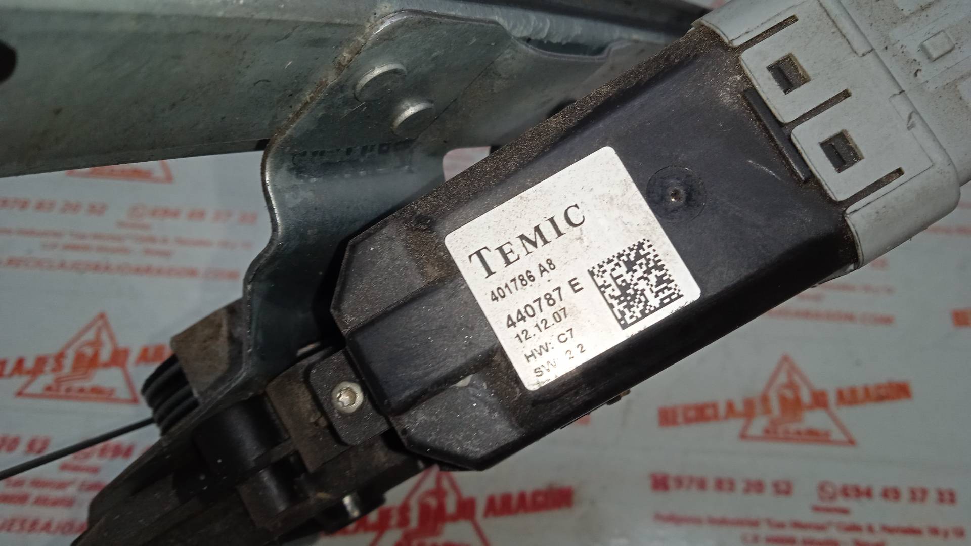 ELEVALUNAS TRASERO DERECHO CITROEN C4 9HZ