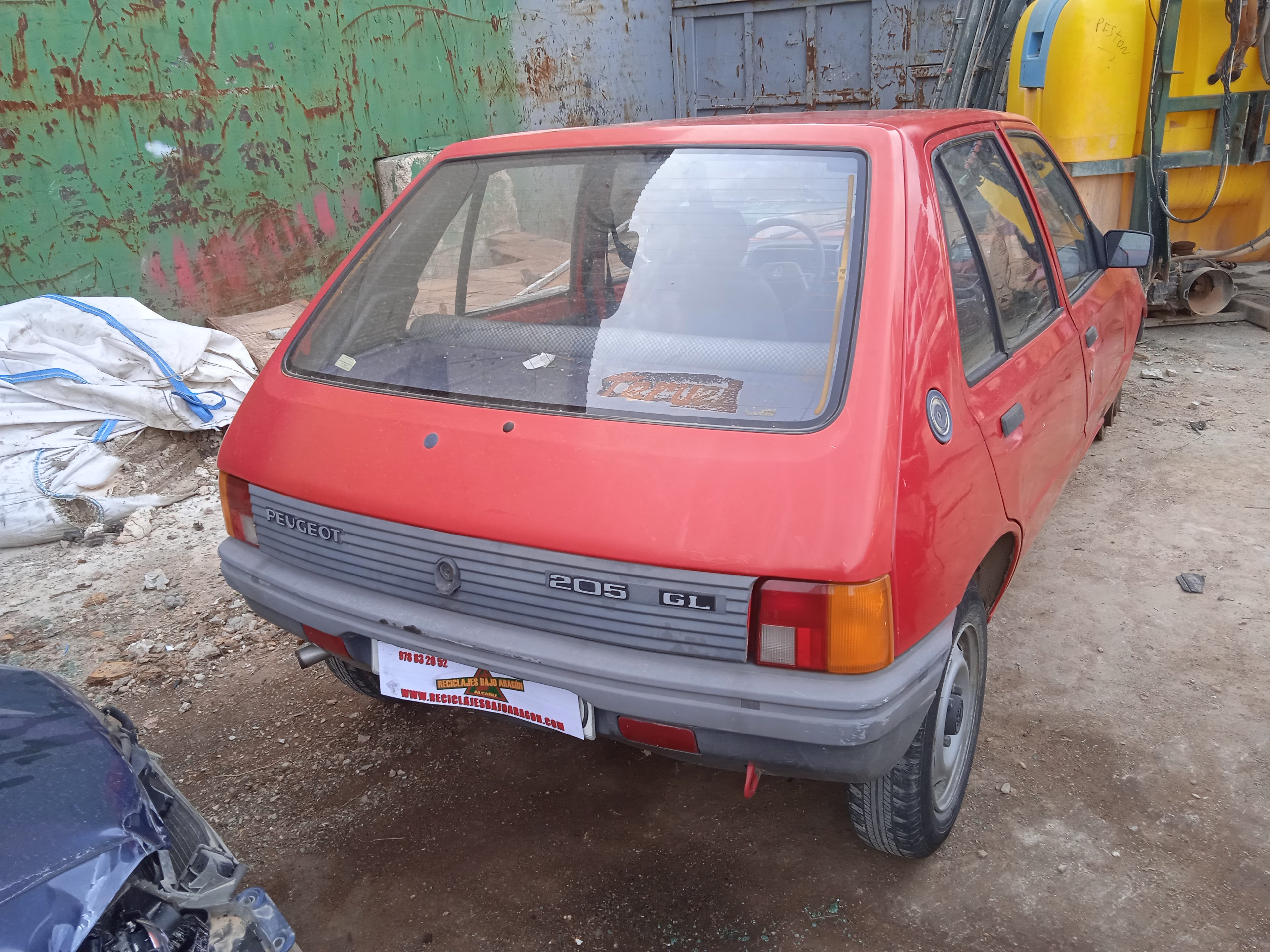 WARNING PEUGEOT 205 1E1E