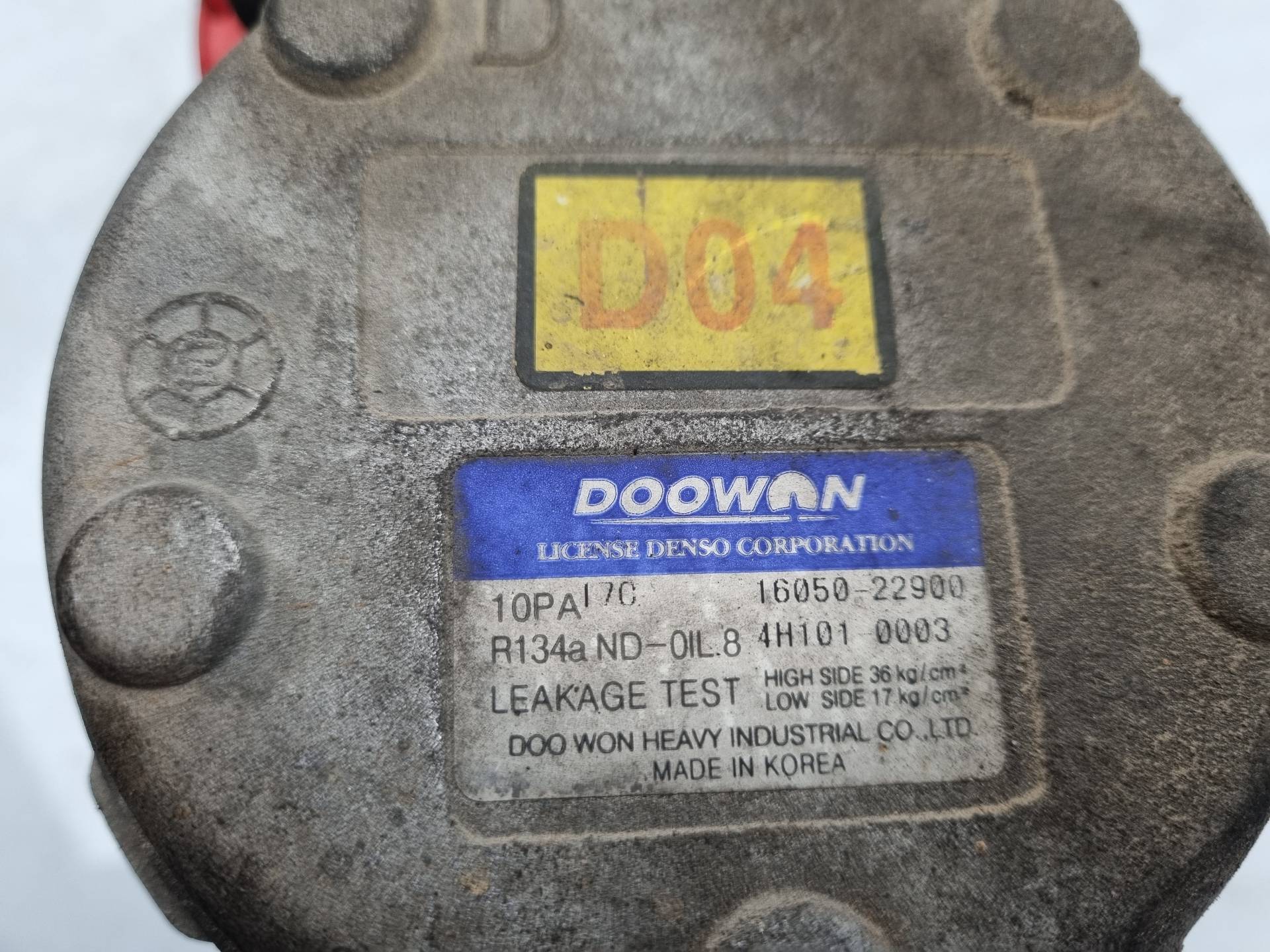 COMPRESOR AIRE ACONDICIONADO KIA CERATO D4EA