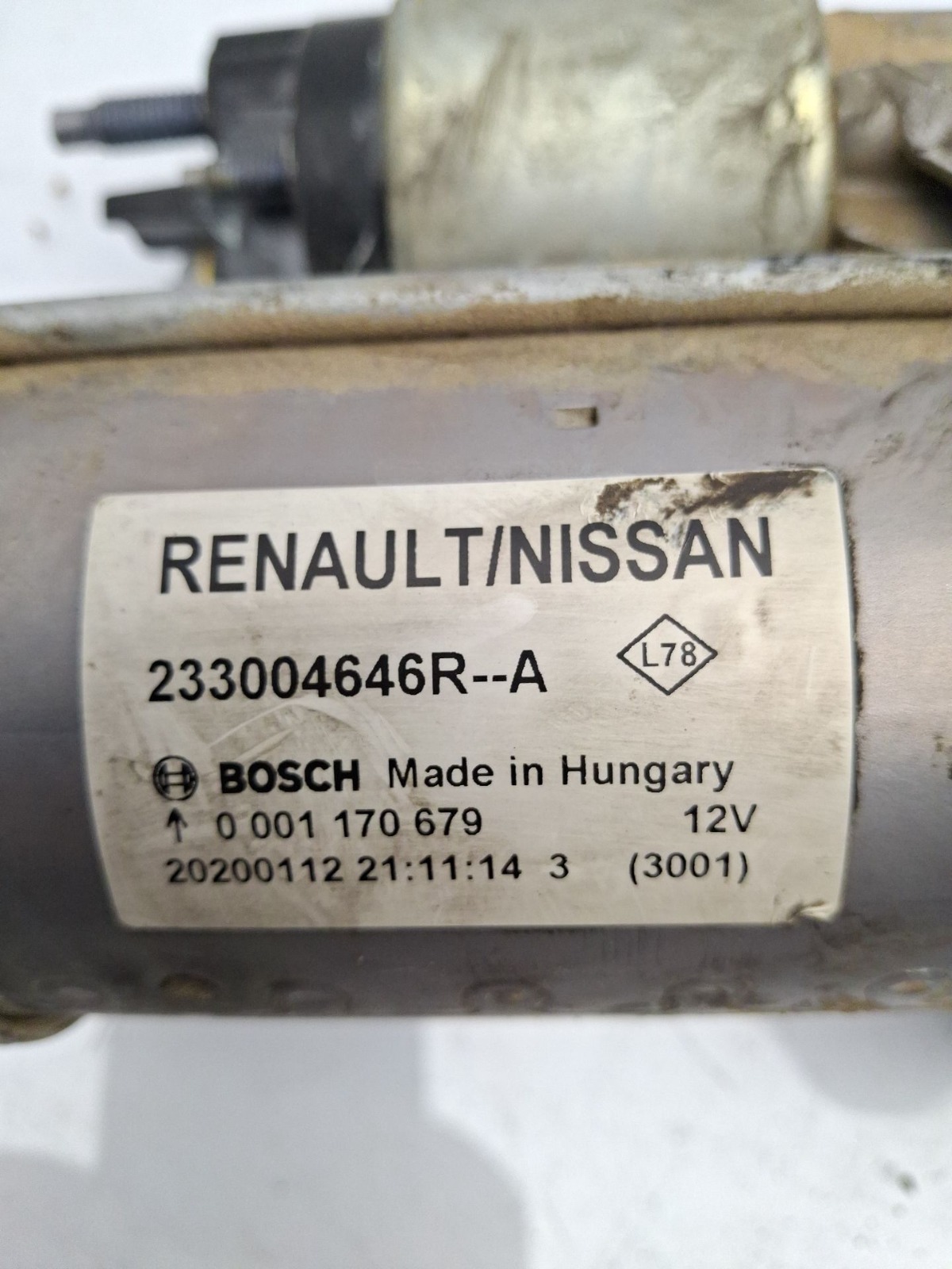 MOTOR ARRANQUE NISSAN JUKE 