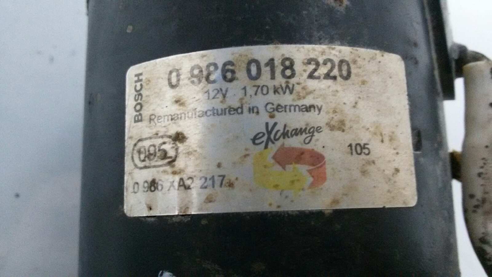 MOTOR ARRANQUE FORD ESCORT RTF