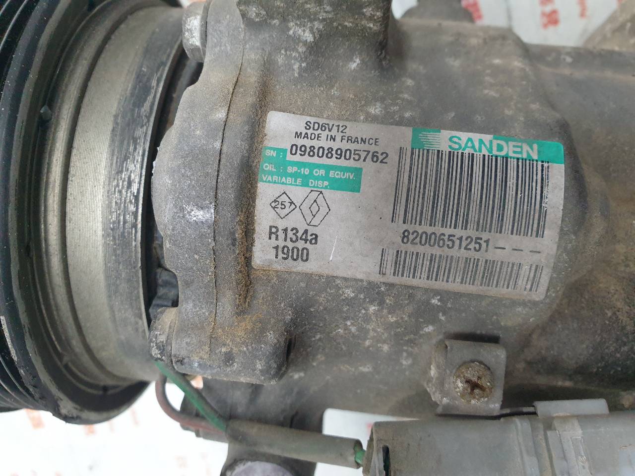 COMPRESOR AIRE ACONDICIONADO RENAULT CLIO K9K T7