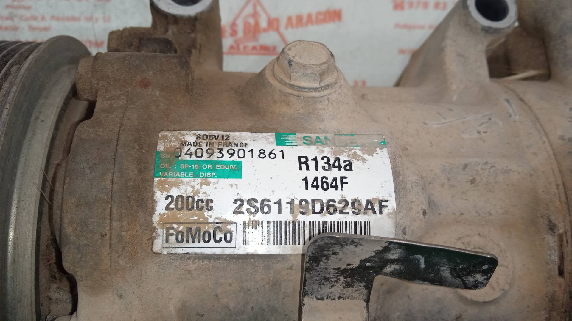 COMPRESOR AIRE ACONDICIONADO FORD FIESTA F6JB