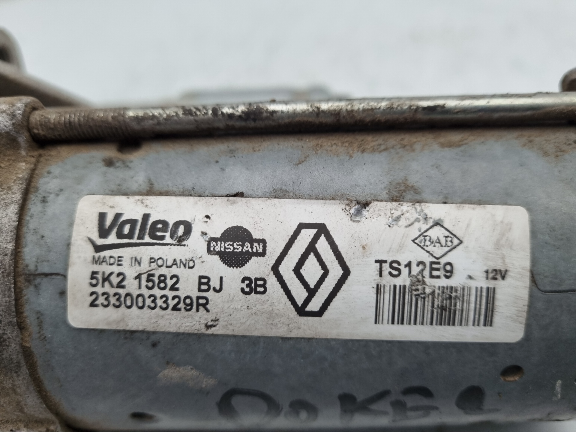 MOTOR ARRANQUE DACIA DOKKER K9K C6