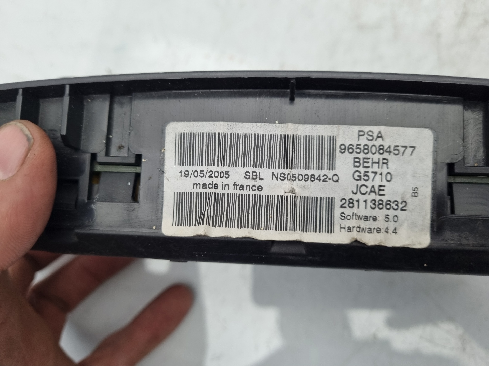 MANDO CLIMATIZADOR CITROEN C4 9HY