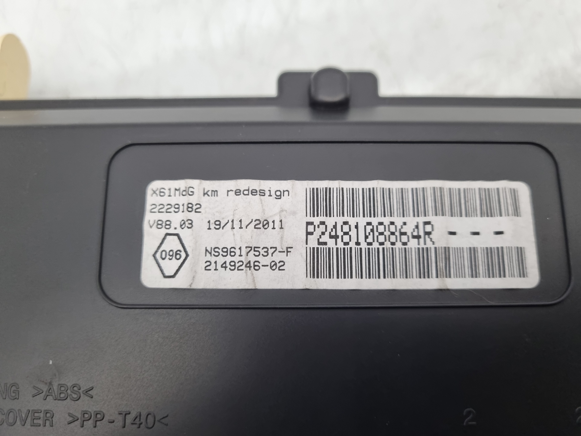 CUADRO INSTRUMENTOS RENAULT KANGOO K9K B8