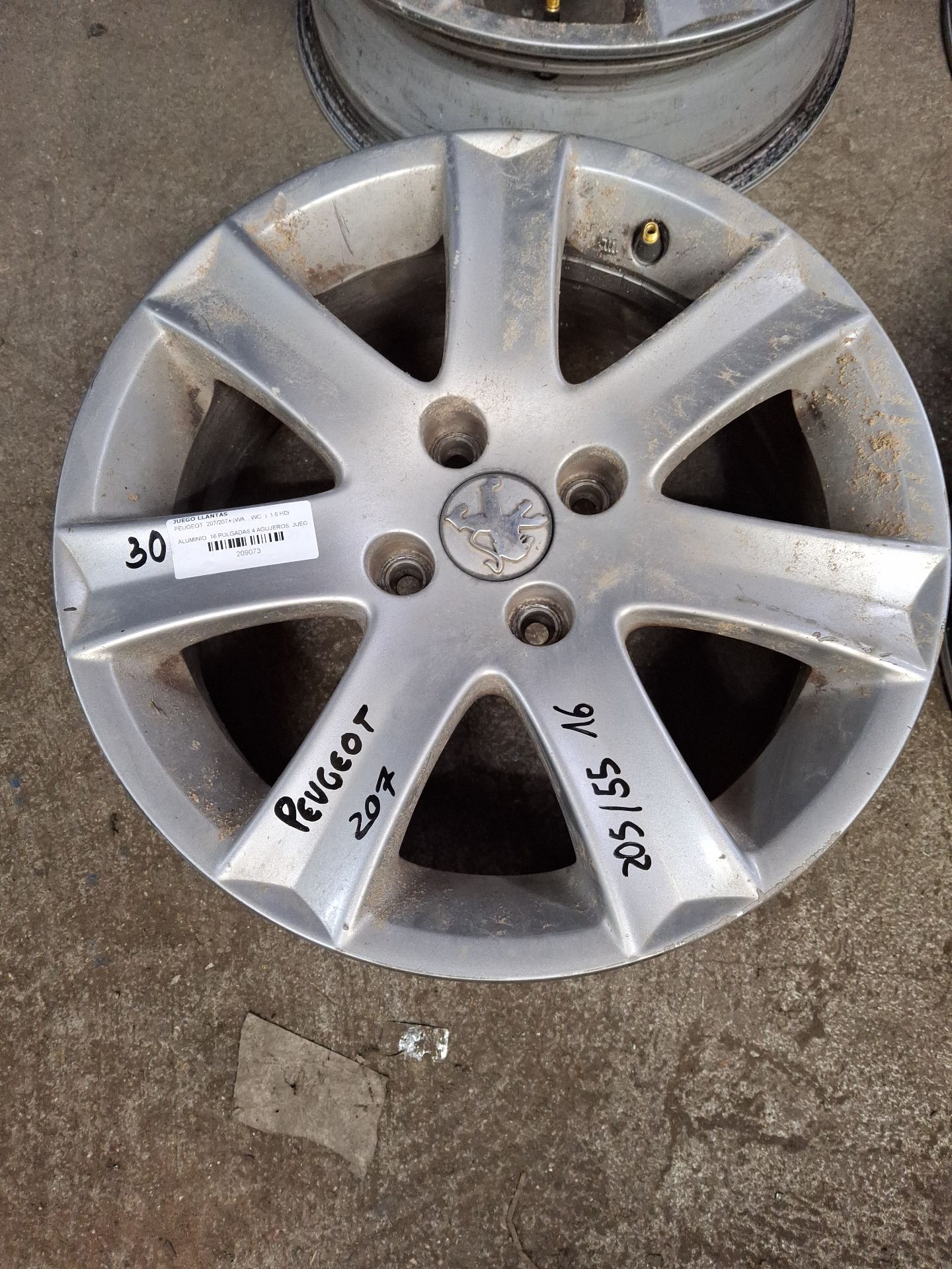 JUEGO LLANTAS PEUGEOT 207/207+ 