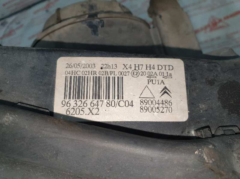 FARO DERECHO CITROEN C5 BERLINA RHZ