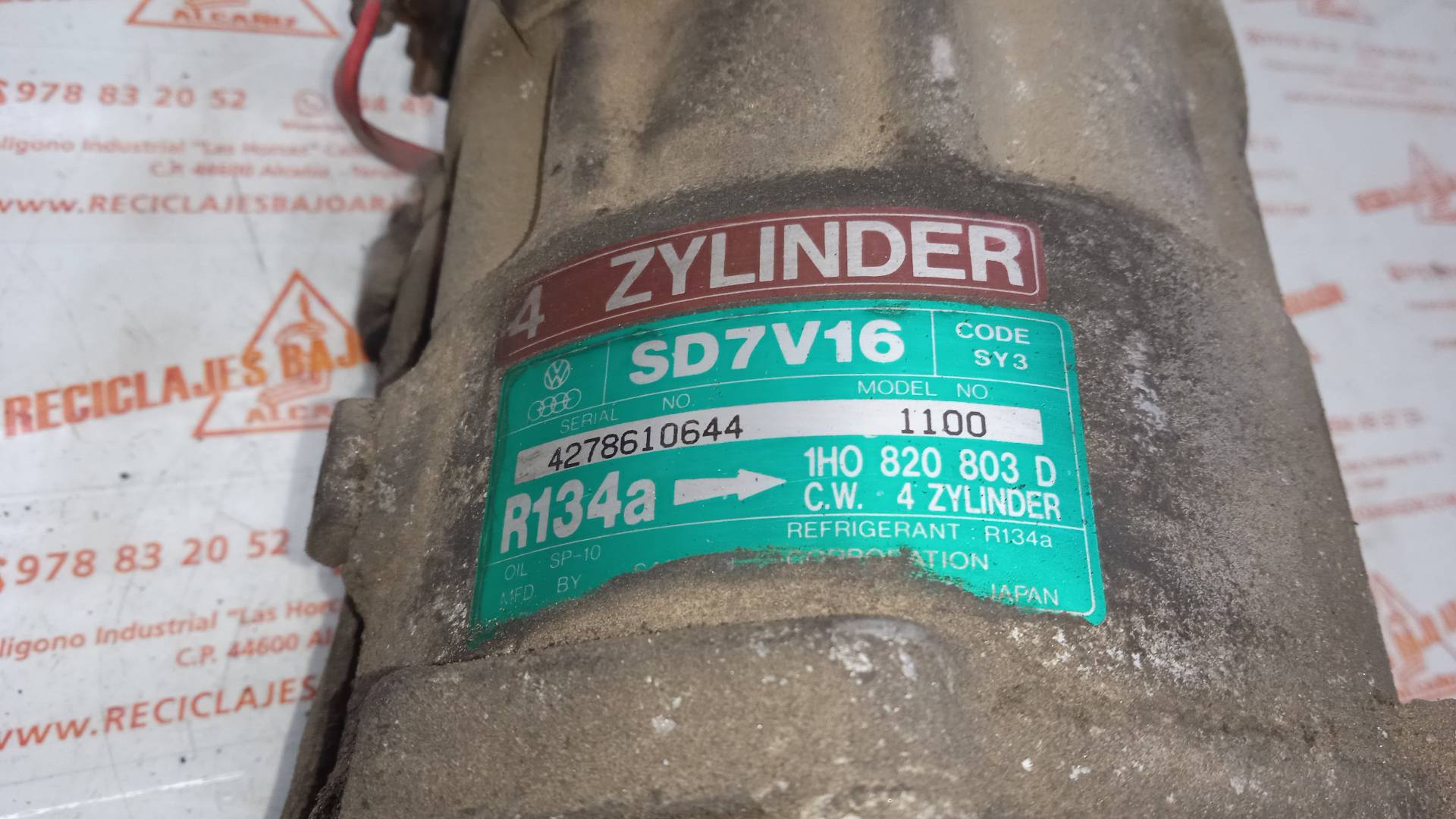 COMPRESOR AIRE ACONDICIONADO SEAT CORDOBA 1Z/AHU